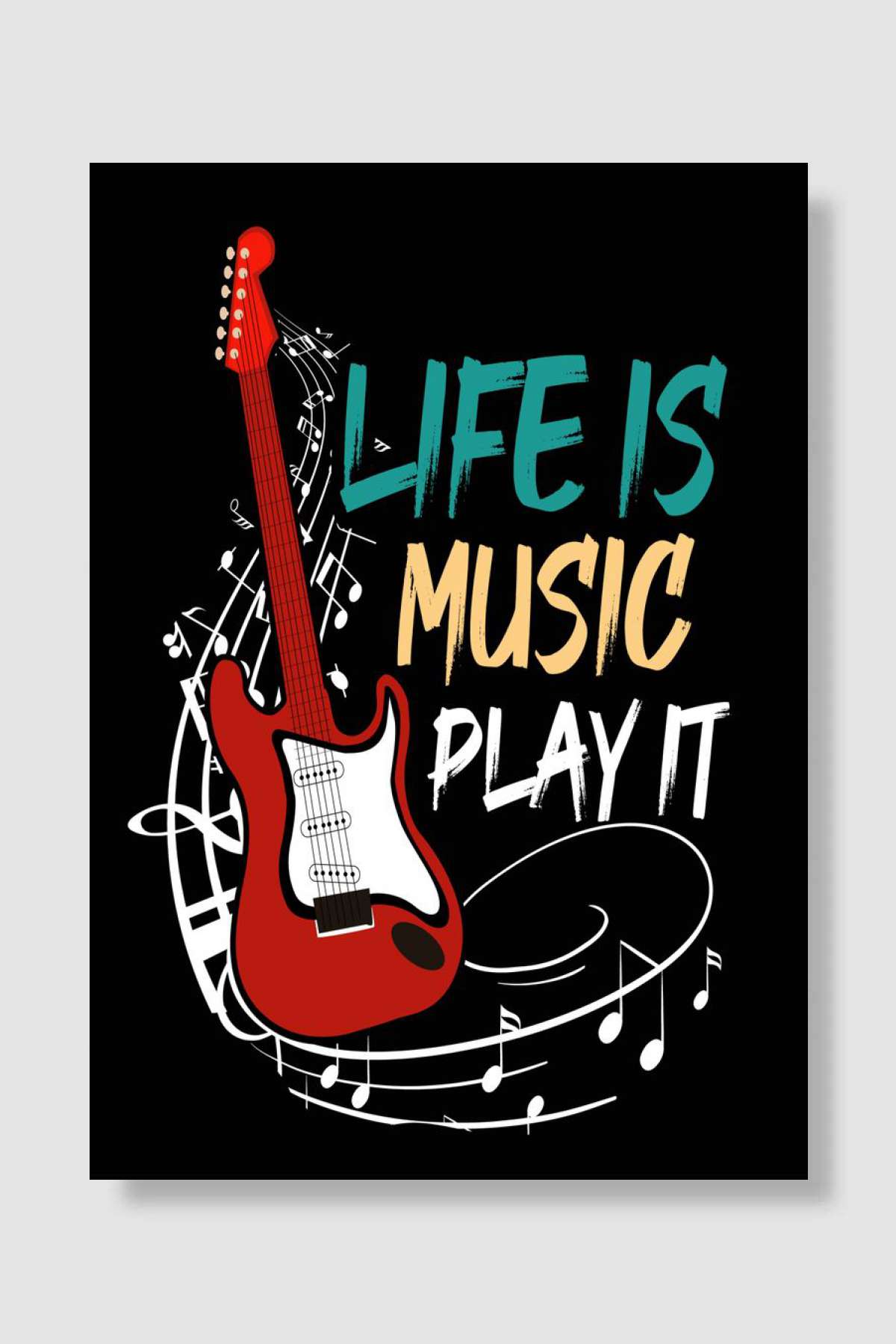 Music Poster Müzik Poster Çerçevesiz Yüksek Kalite Müzik Afiş Duvar Poster - En İyi Fiyatlarla