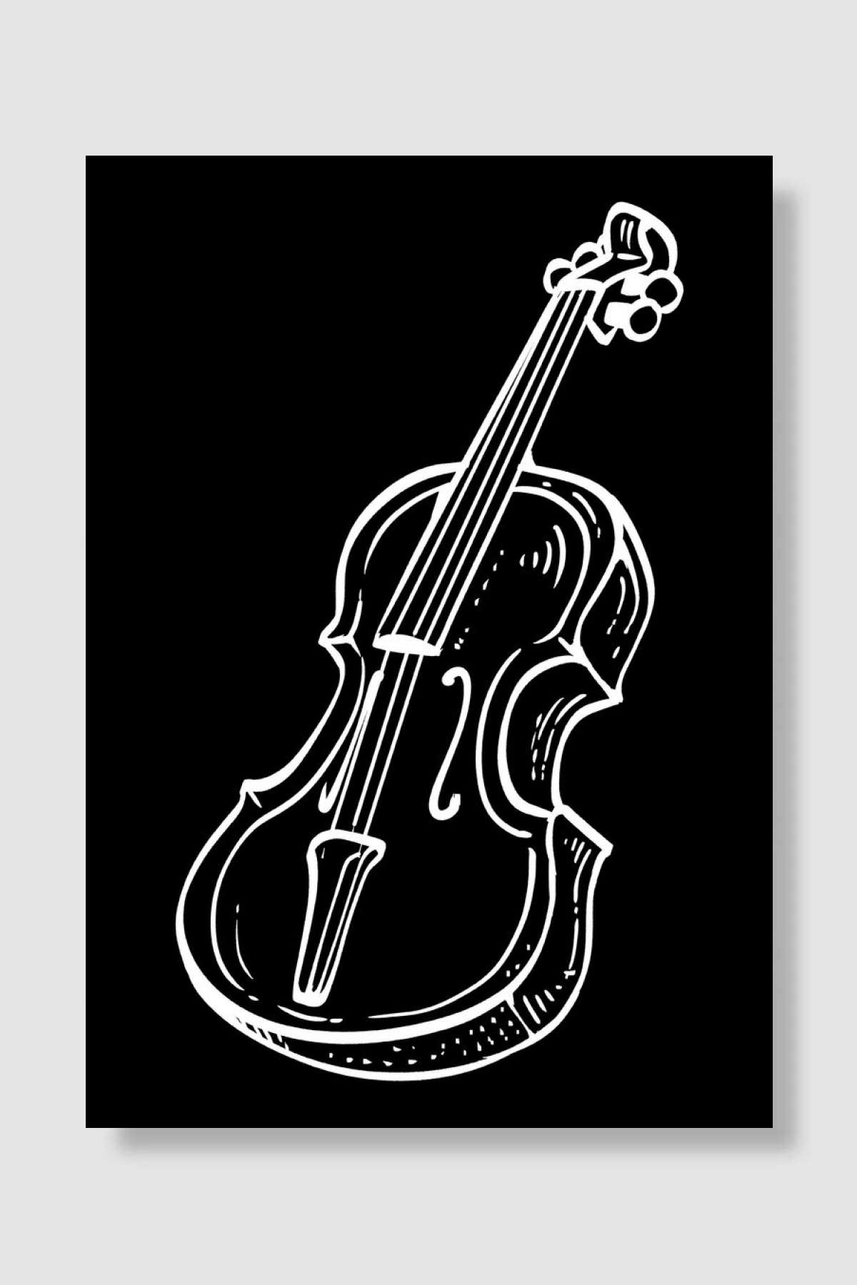 Violin Cello Instrumentali Müzik Poster Çerçevesiz Yüksek Kalite Müzik Afiş Duvar Poster - En İyi Fiyatlarla