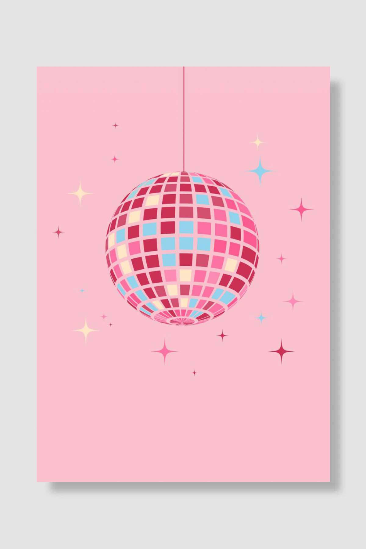 Disco ball Müzik Poster Çerçevesiz Yüksek Kalite Müzik Afiş Duvar Poster