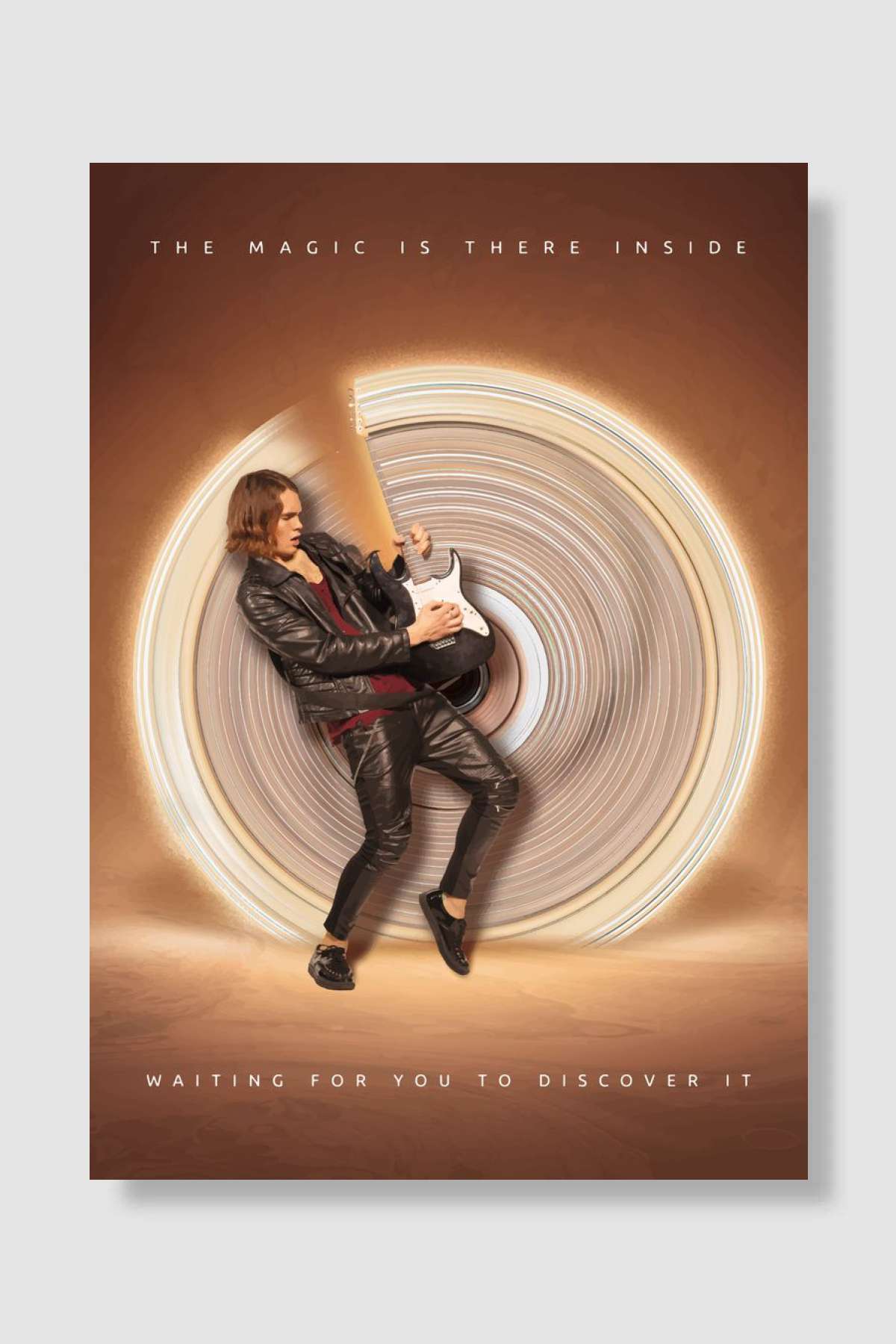 Rock Electric Guitar Müzik Poster Çerçevesiz Yüksek Kalite Müzik Afiş Duvar Poster