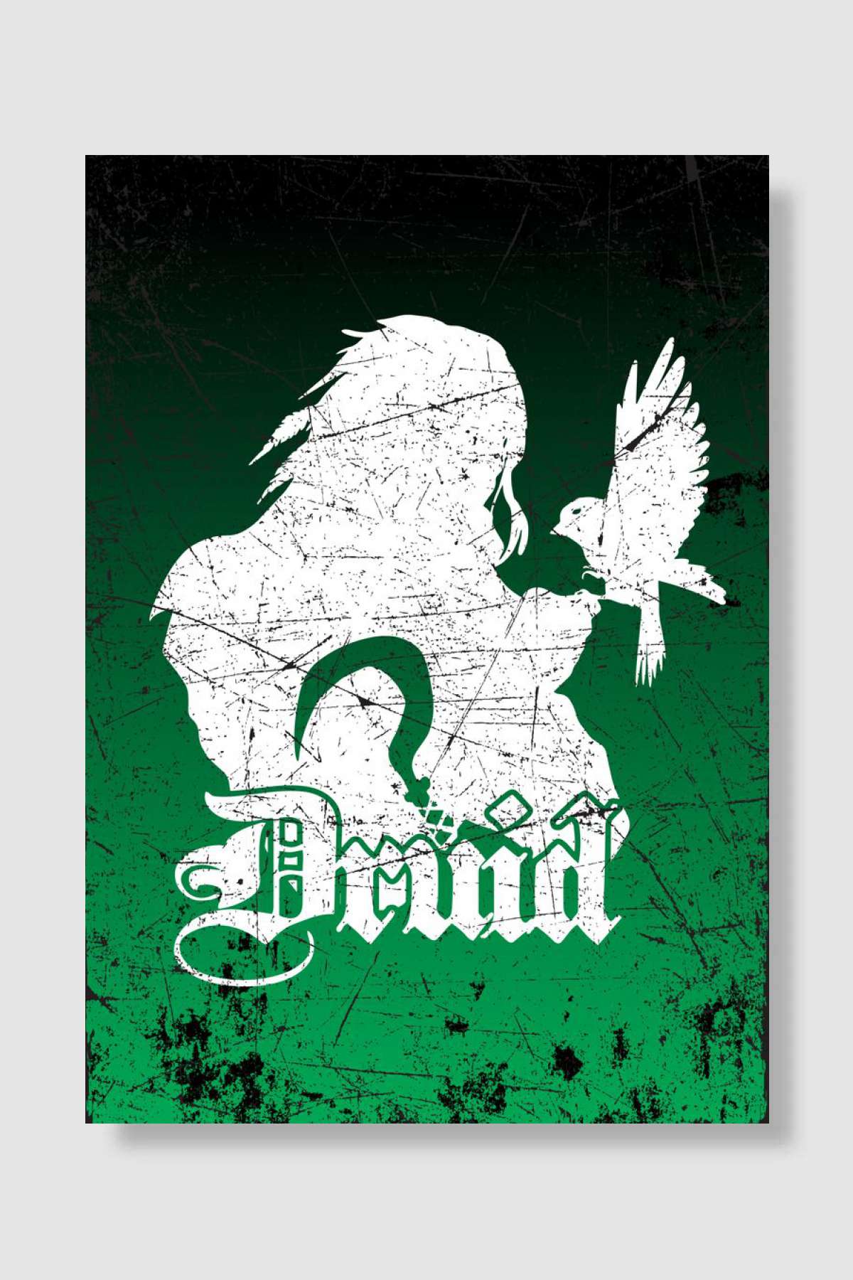 Druid Silhouette Müzik Poster Çerçevesiz Yüksek Kalite Müzik Afiş Duvar Poster