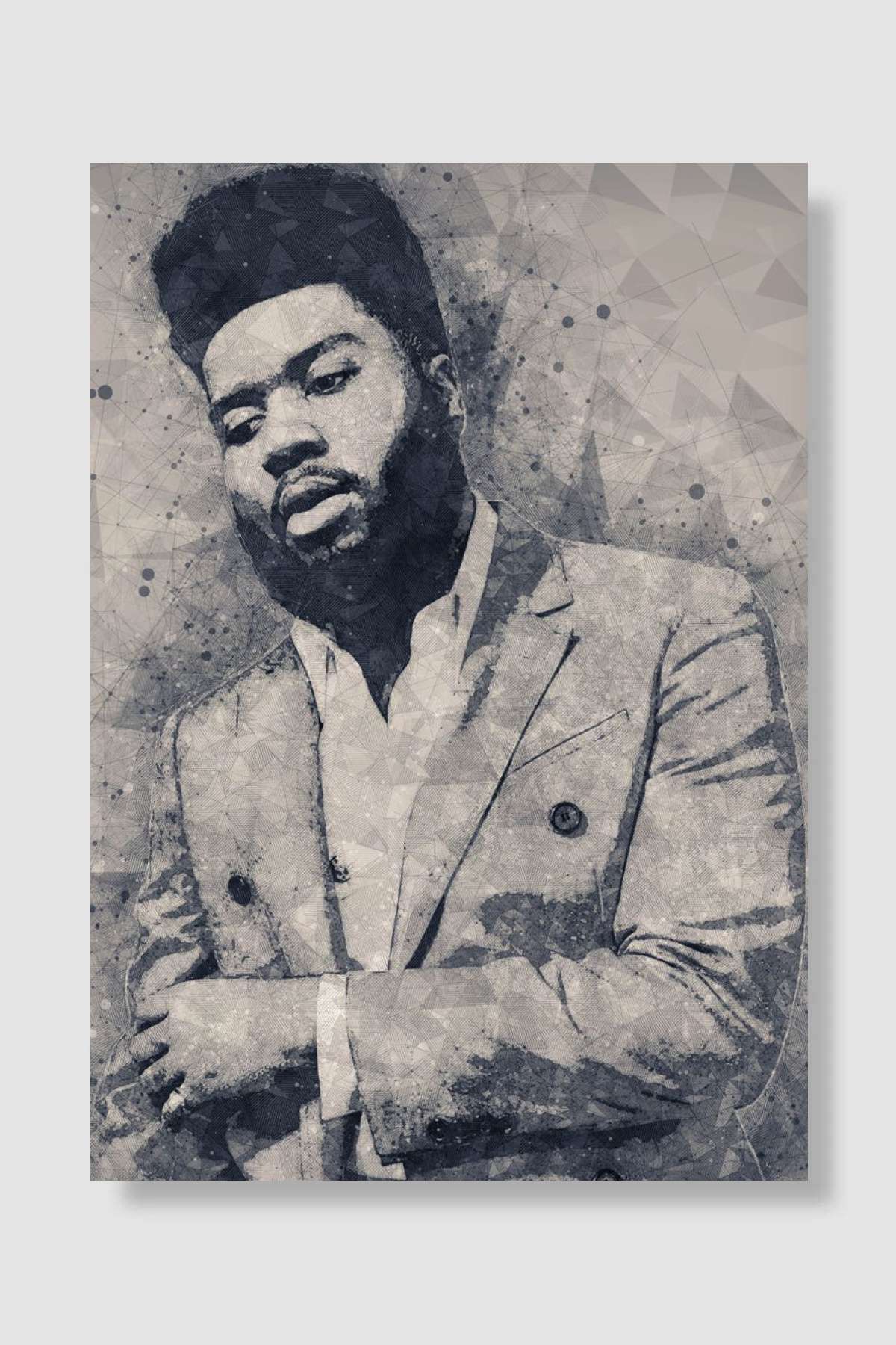 Khalid Müzik Poster Çerçevesiz Yüksek Kalite Müzik Afiş Duvar Poster - En İyi Fiyatlarla