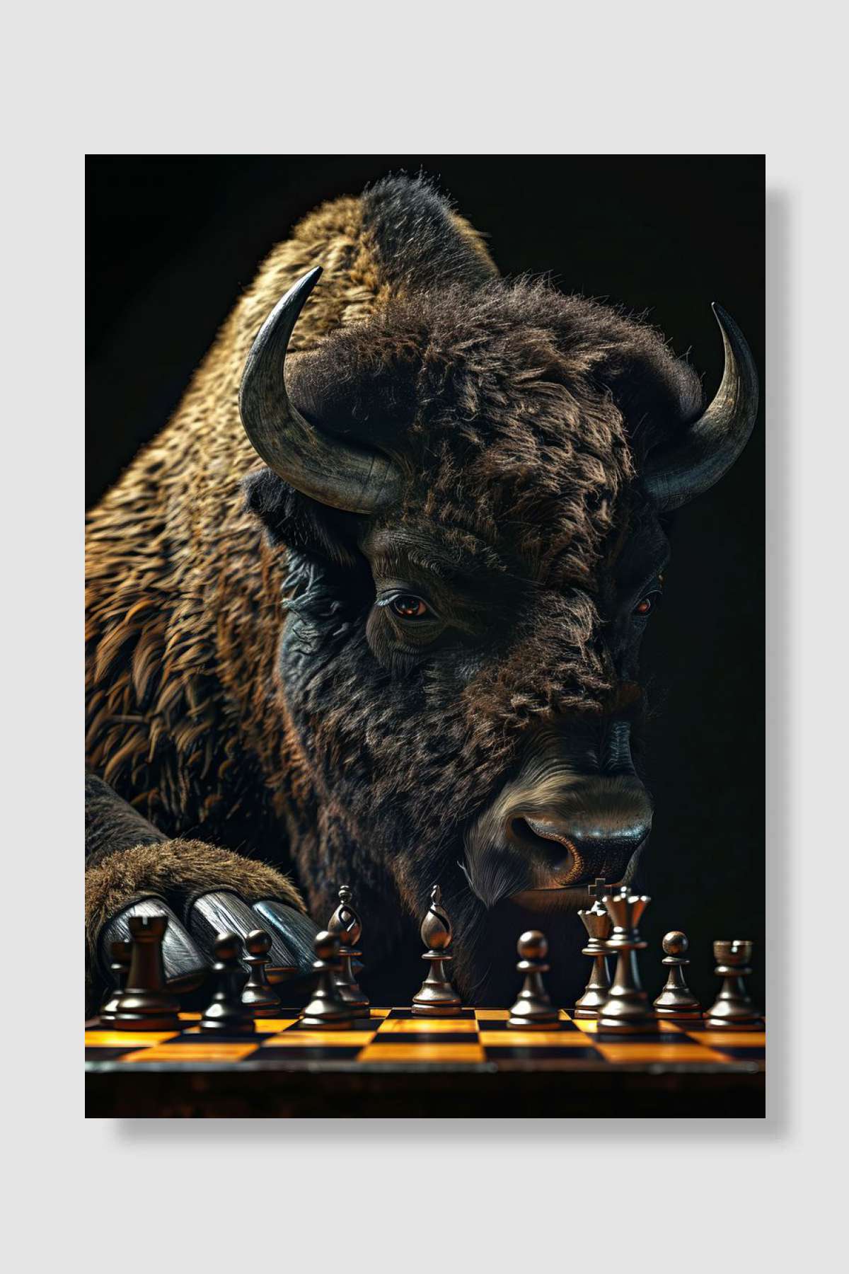 Bison Chess Müzik Poster Çerçevesiz Yüksek Kalite Müzik Afiş Duvar Poster