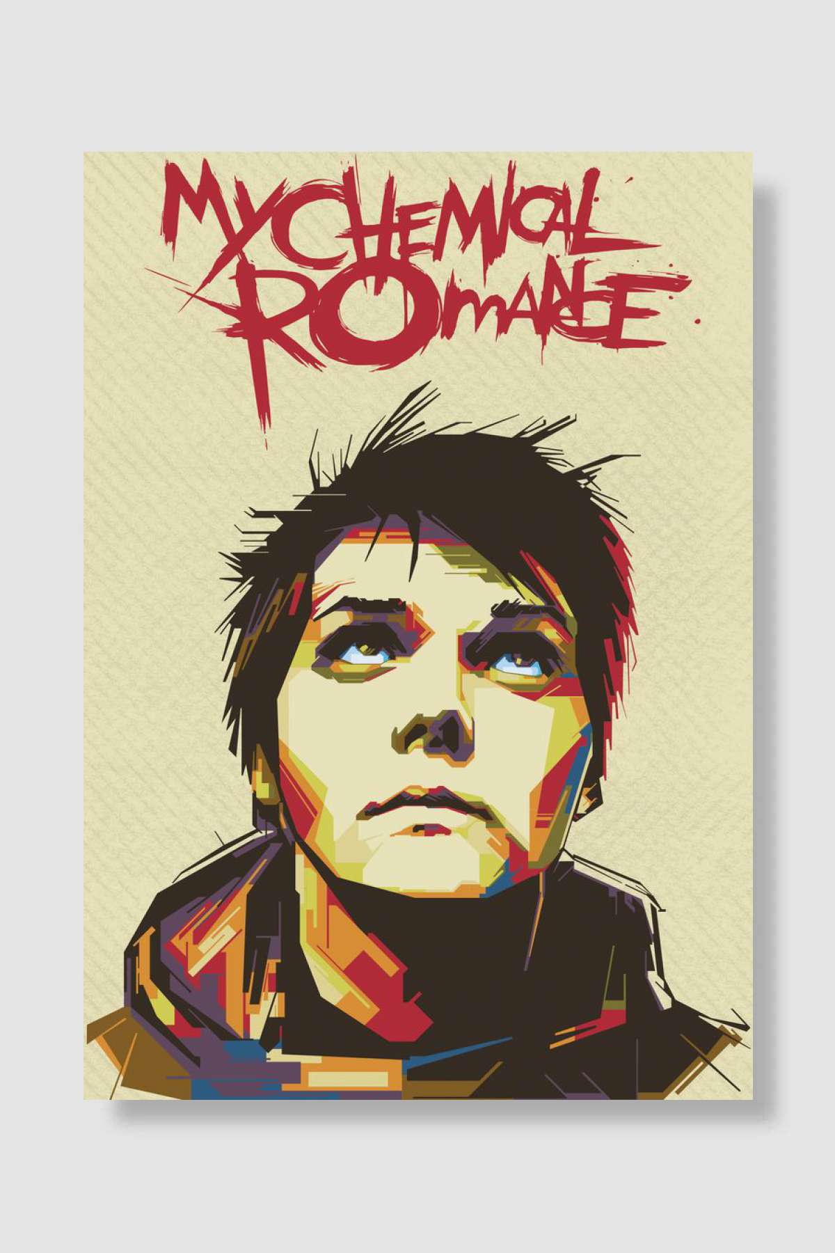 Gerad Way Müzik Poster Çerçevesiz Yüksek Kalite Müzik Afiş Duvar Poster