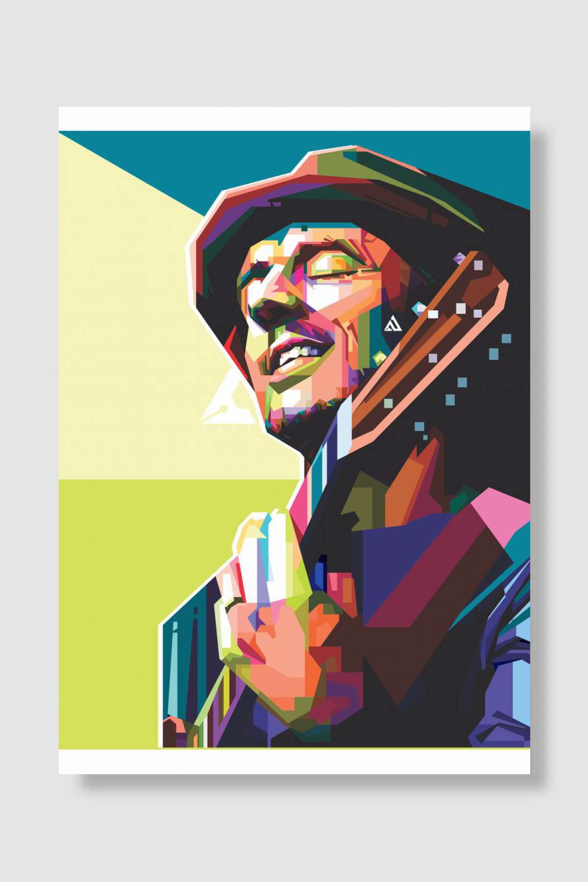 Jason Mraz in WPAP Müzik Poster Çerçevesiz Yüksek Kalite Müzik Afiş Duvar Poster