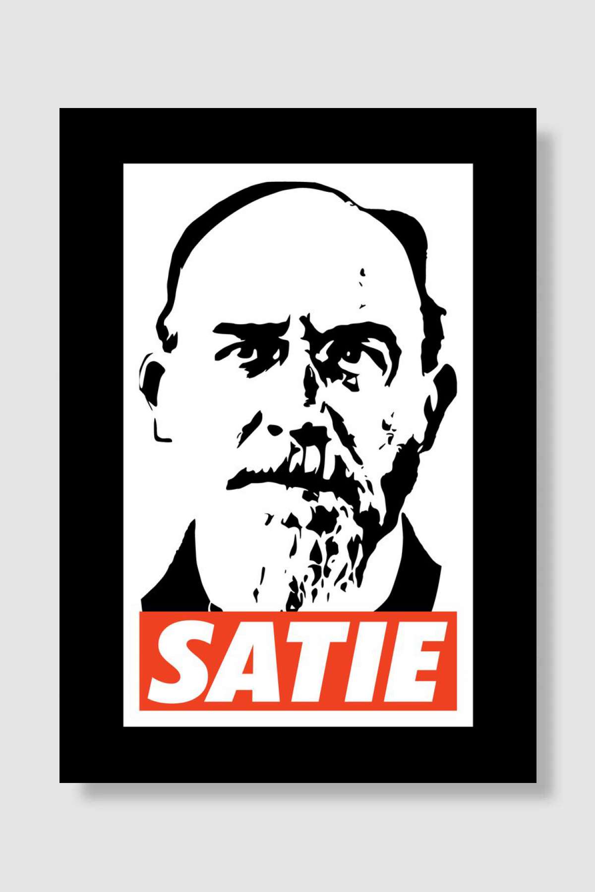 Eric Satie Müzik Poster Çerçevesiz Yüksek Kalite Müzik Afiş Duvar Poster