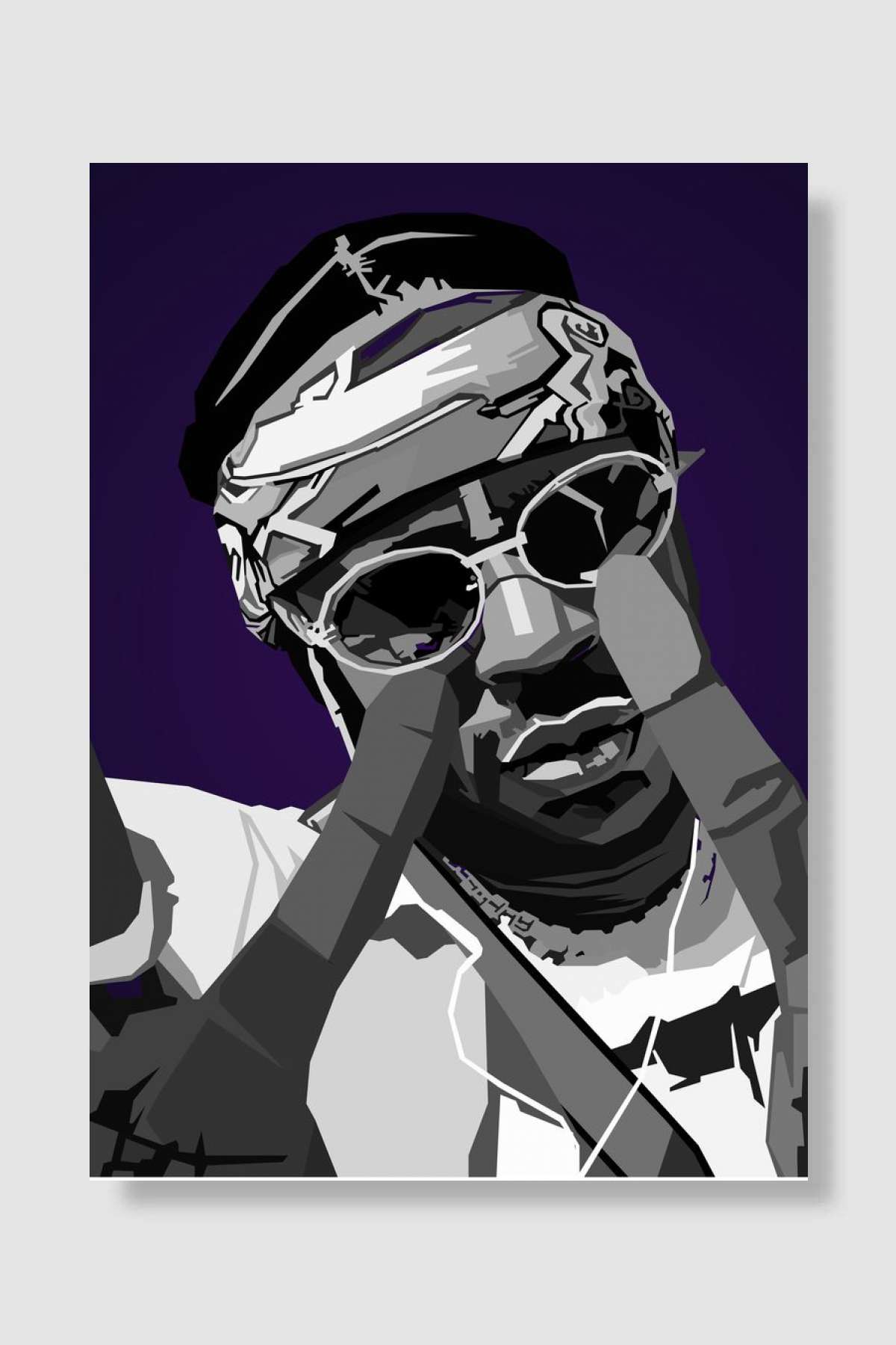 2 Chainz WPAP Pop Art Müzik Poster Çerçevesiz Yüksek Kalite Müzik Afiş Duvar Poster