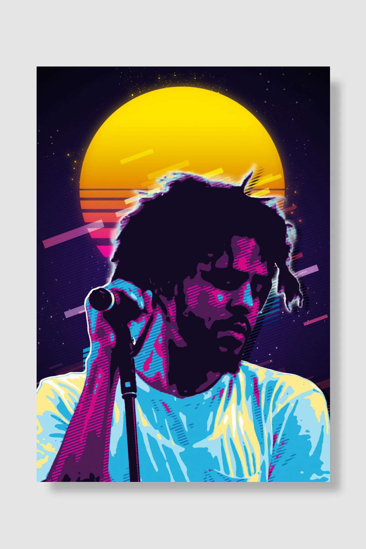 J Cole Müzik Poster Çerçevesiz Yüksek Kalite Müzik Afiş Duvar Poster