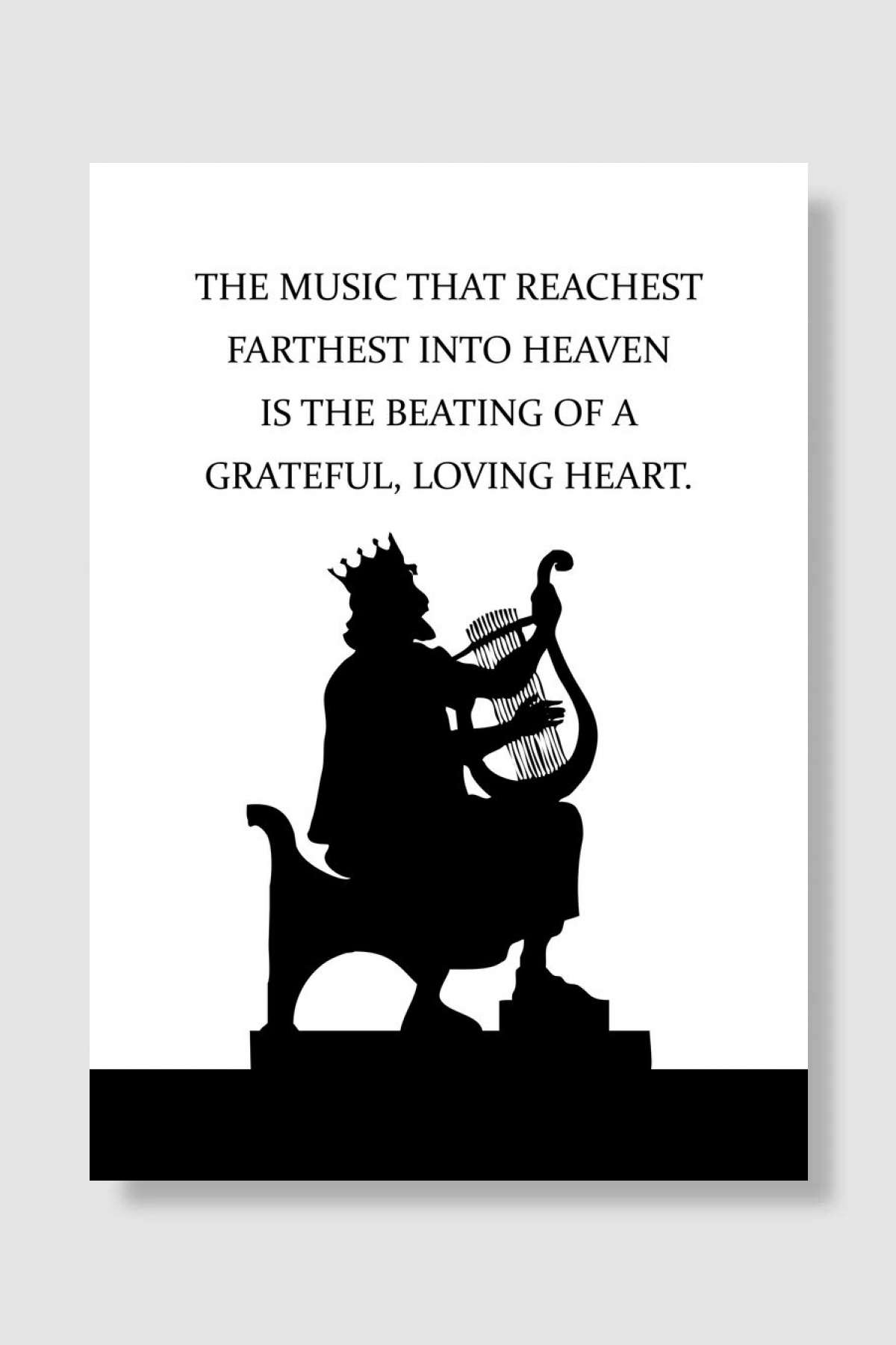 Music of Heaven Müzik Poster Çerçevesiz Yüksek Kalite Müzik Afiş Duvar Poster - En İyi Fiyatlarla
