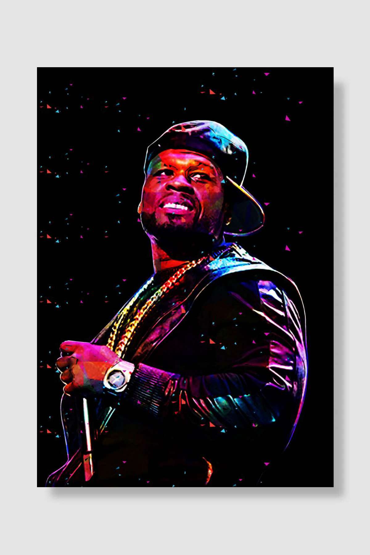 50 Cent Müzik Poster Çerçevesiz Yüksek Kalite Müzik Afiş Duvar Poster