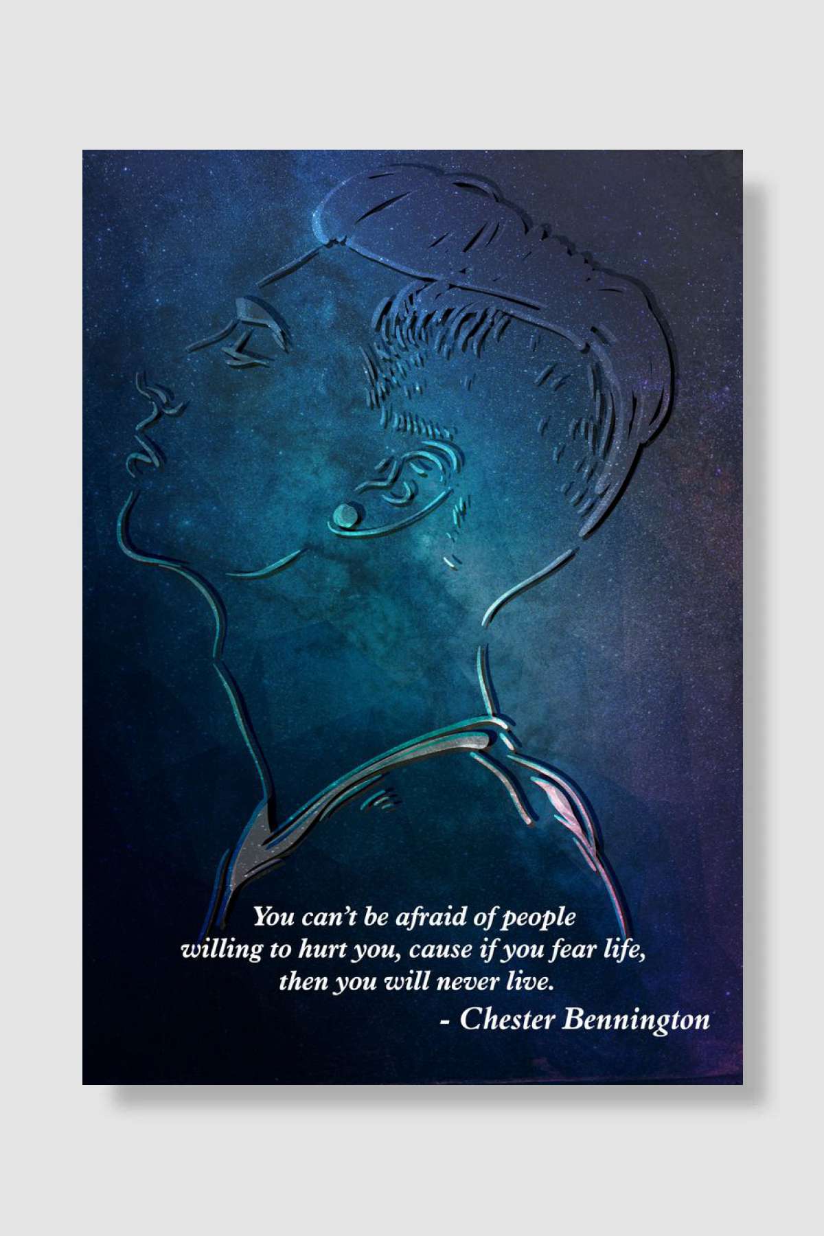 Chester Bennington Müzik Poster Çerçevesiz Yüksek Kalite Müzik Afiş Duvar Poster