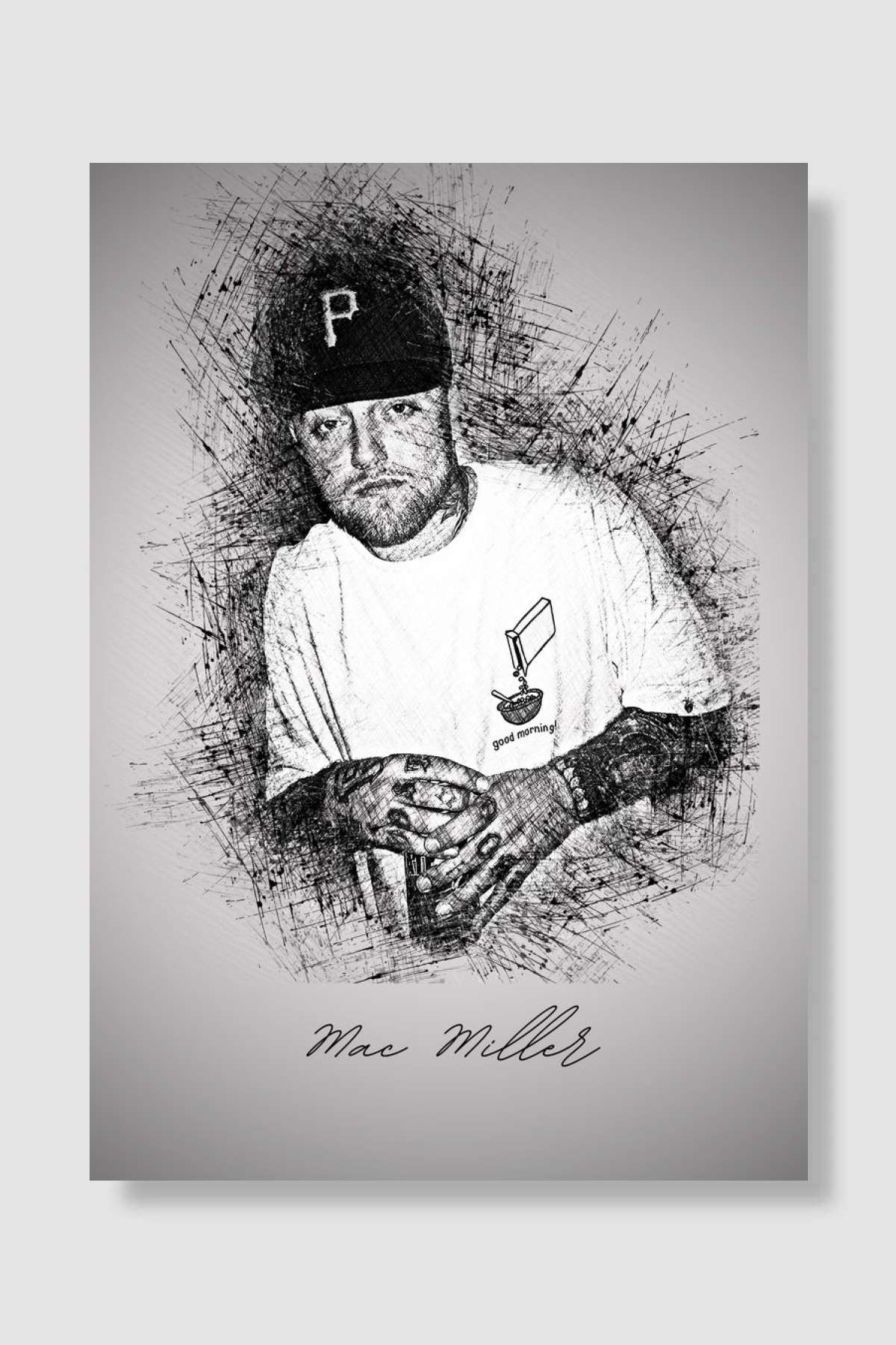 Mac miller rapper Müzik Poster Çerçevesiz Yüksek Kalite Müzik Afiş Duvar Poster