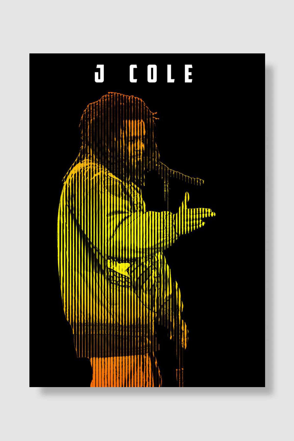 J Cole Music Rapper Müzik Poster Çerçevesiz Yüksek Kalite Müzik Afiş Duvar Poster
