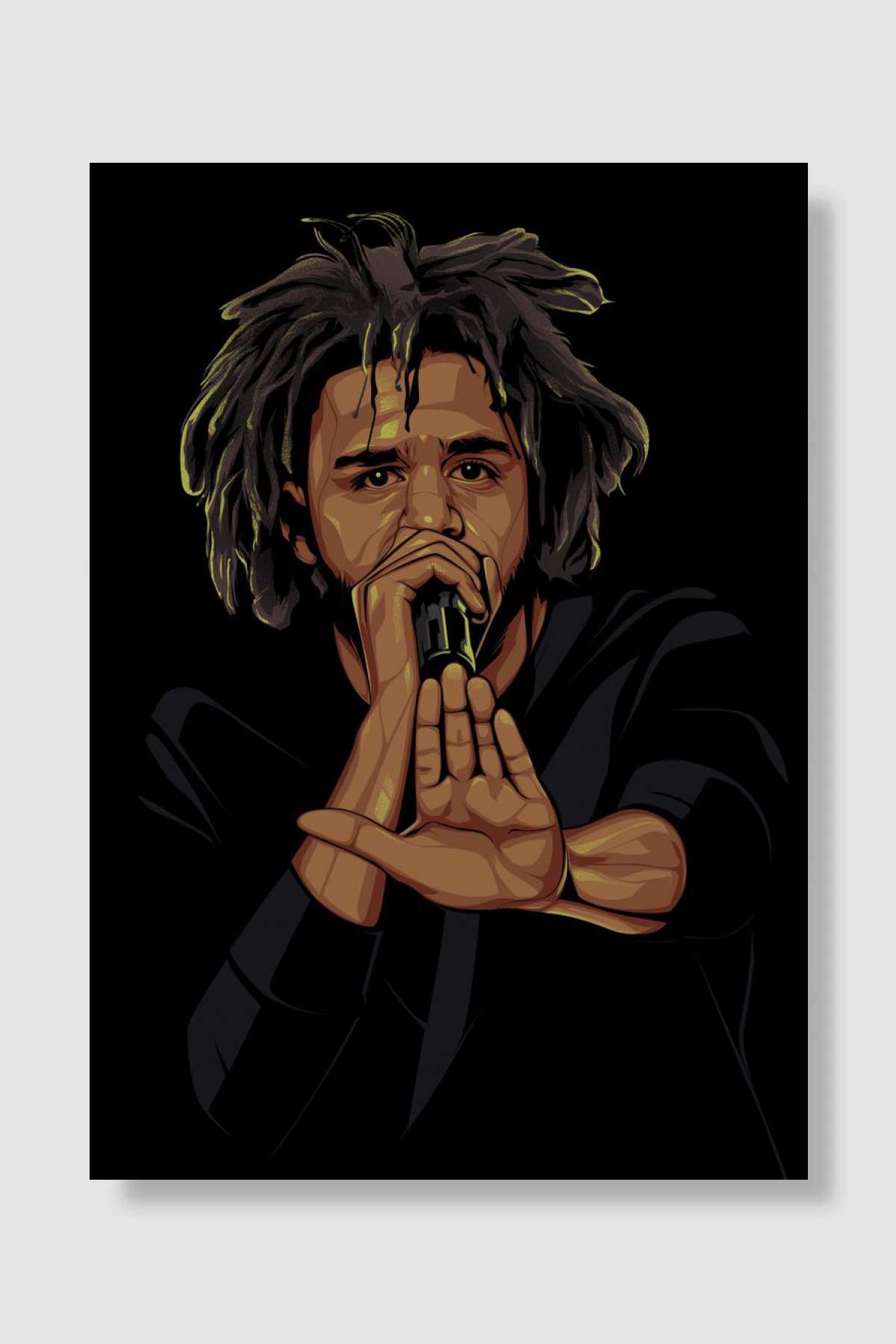 J cole Müzik Poster Çerçevesiz Yüksek Kalite Müzik Afiş Duvar Poster