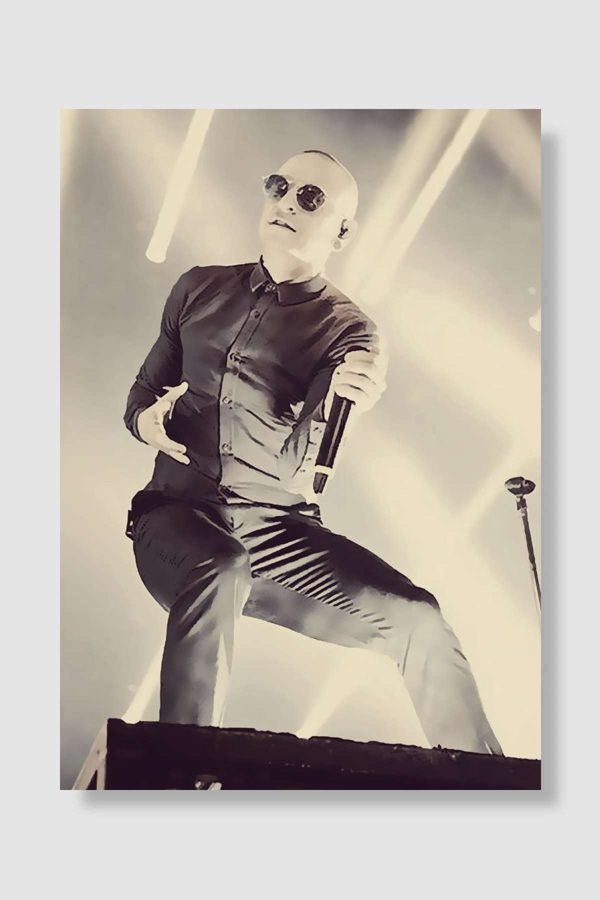 Linkin Park 686 Müzik Poster Çerçevesiz Yüksek Kalite Müzik Afiş Duvar Poster