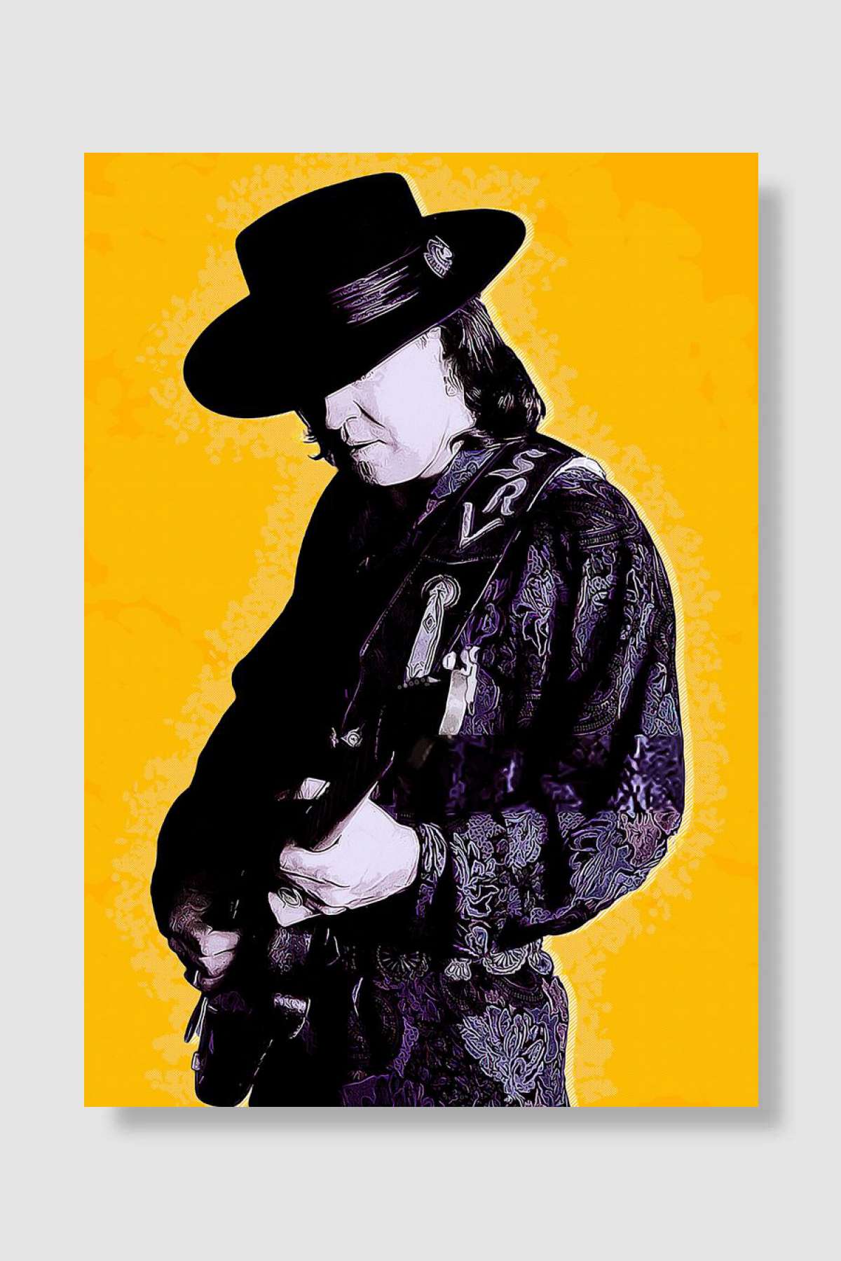 Stevie Ray Vaughan Müzik Poster Çerçevesiz Yüksek Kalite Müzik Afiş Duvar Poster