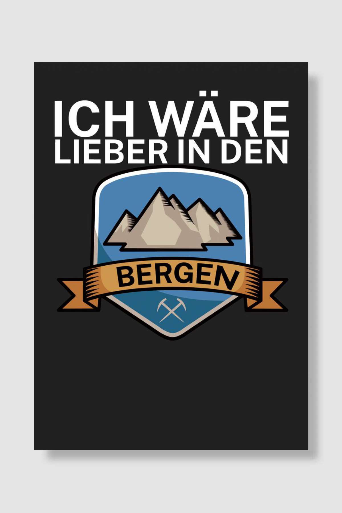 In den Bergen Müzik Poster Çerçevesiz Yüksek Kalite Müzik Afiş Duvar Poster