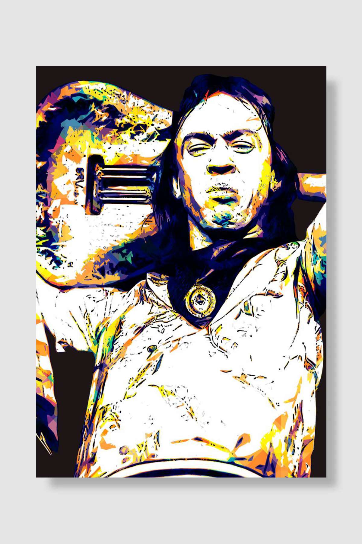 Stevie Ray Vaughan Rock 9 Müzik Poster Çerçevesiz Yüksek Kalite Müzik Afiş Duvar Poster