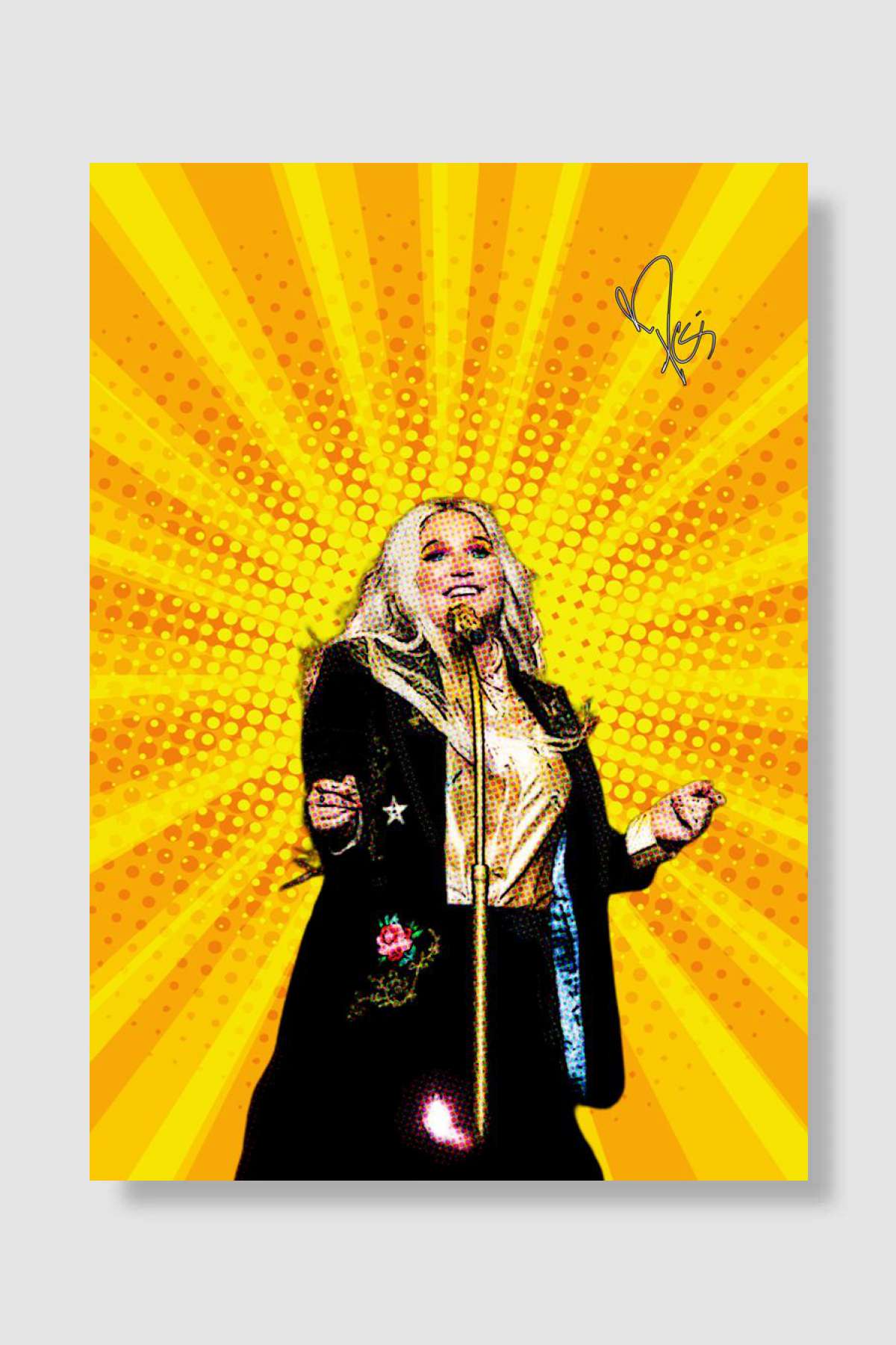 Kesha Cavanvas Müzik Poster Çerçevesiz Yüksek Kalite Müzik Afiş Duvar Poster