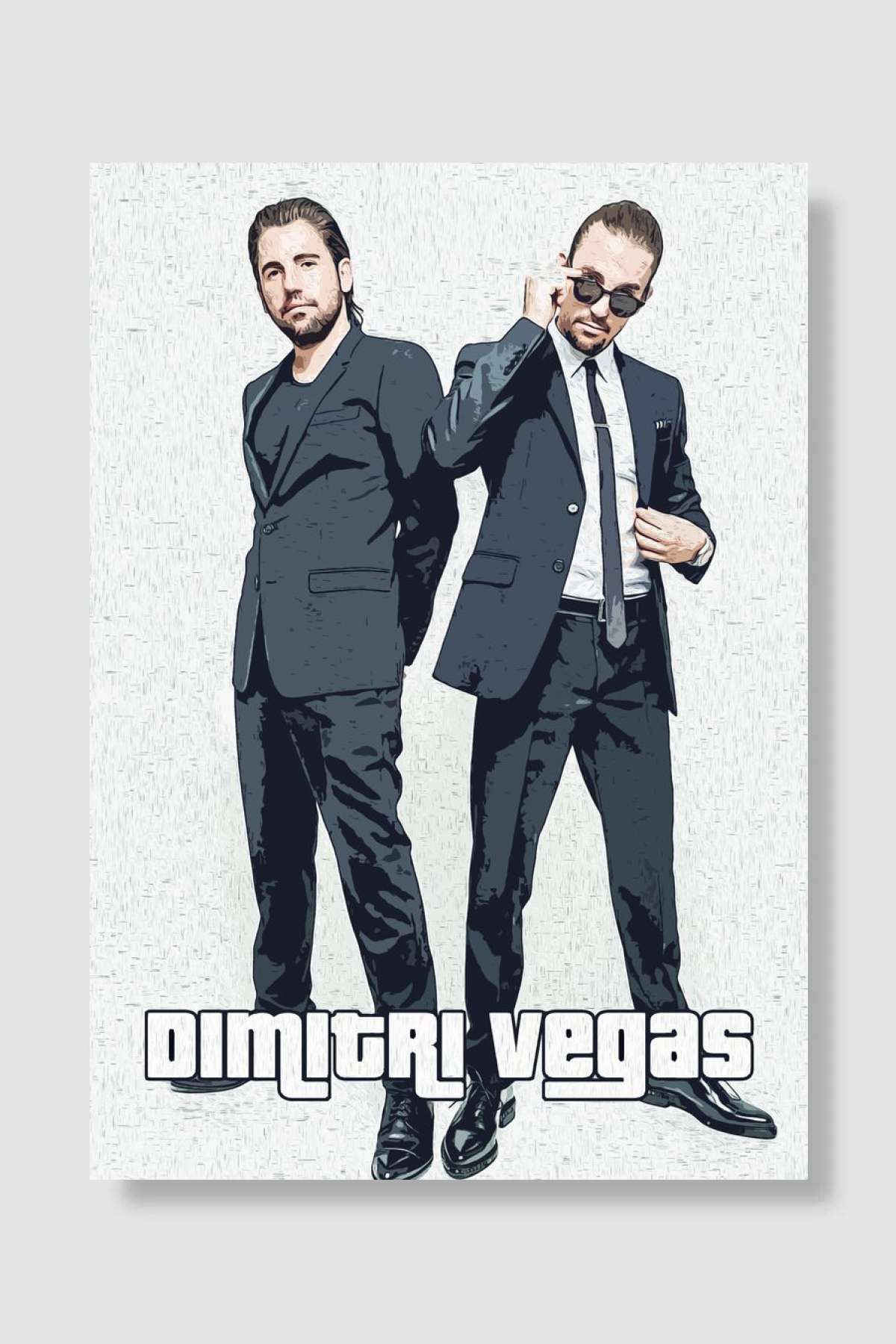 Dimitri Vegas Müzik Poster Çerçevesiz Yüksek Kalite Müzik Afiş Duvar Poster