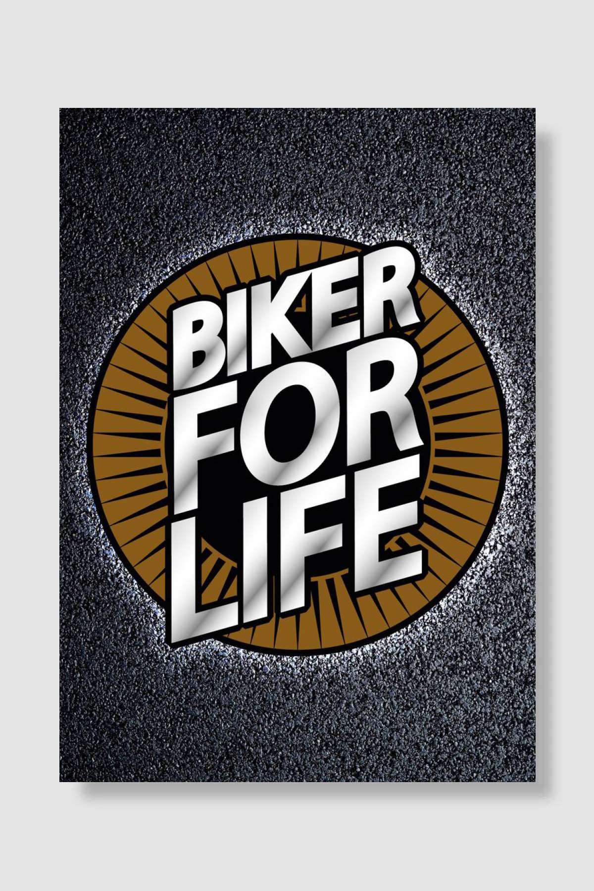Biker for Life Müzik Poster Çerçevesiz Yüksek Kalite Müzik Afiş Duvar Poster