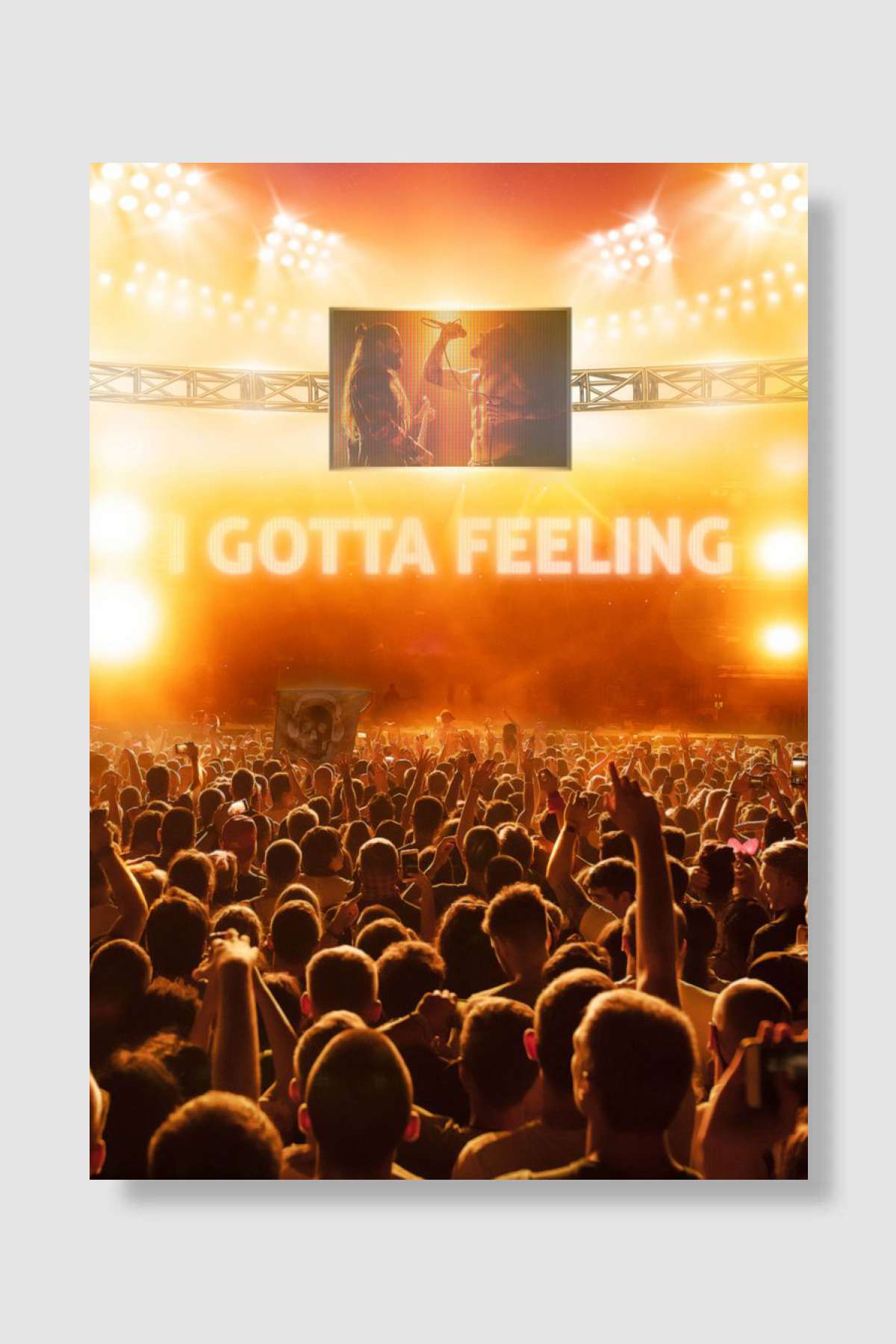 Tonight is gonna be Müzik Poster Çerçevesiz Yüksek Kalite Müzik Afiş Duvar Poster