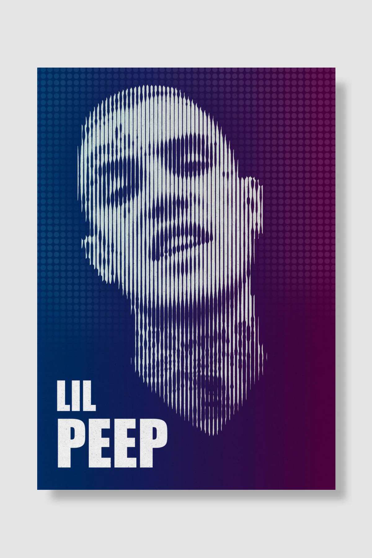 Lil peep line art Müzik Poster Çerçevesiz Yüksek Kalite Müzik Afiş Duvar Poster