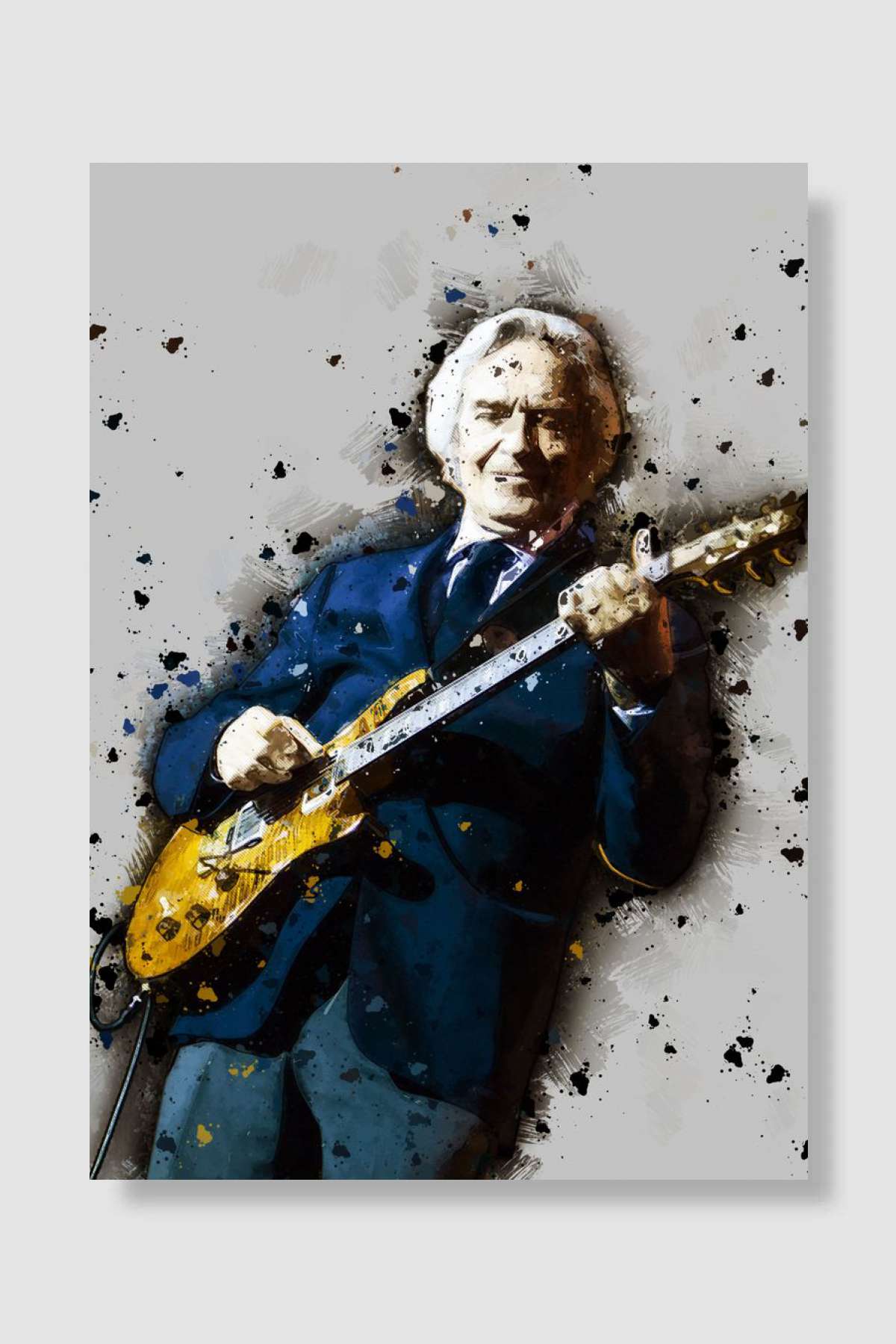 John McLaughlin Müzik Poster Çerçevesiz Yüksek Kalite Müzik Afiş Duvar Poster