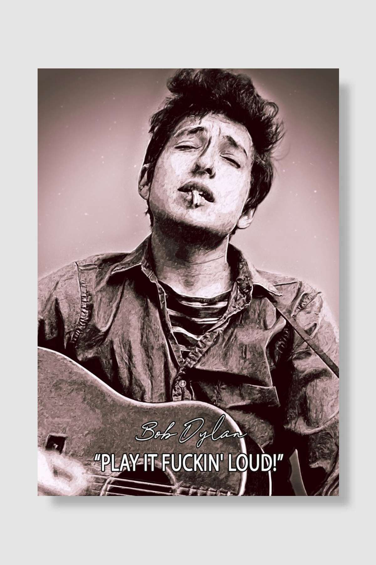 Bob Dylan Müzik Poster Çerçevesiz Yüksek Kalite Müzik Afiş Duvar Poster