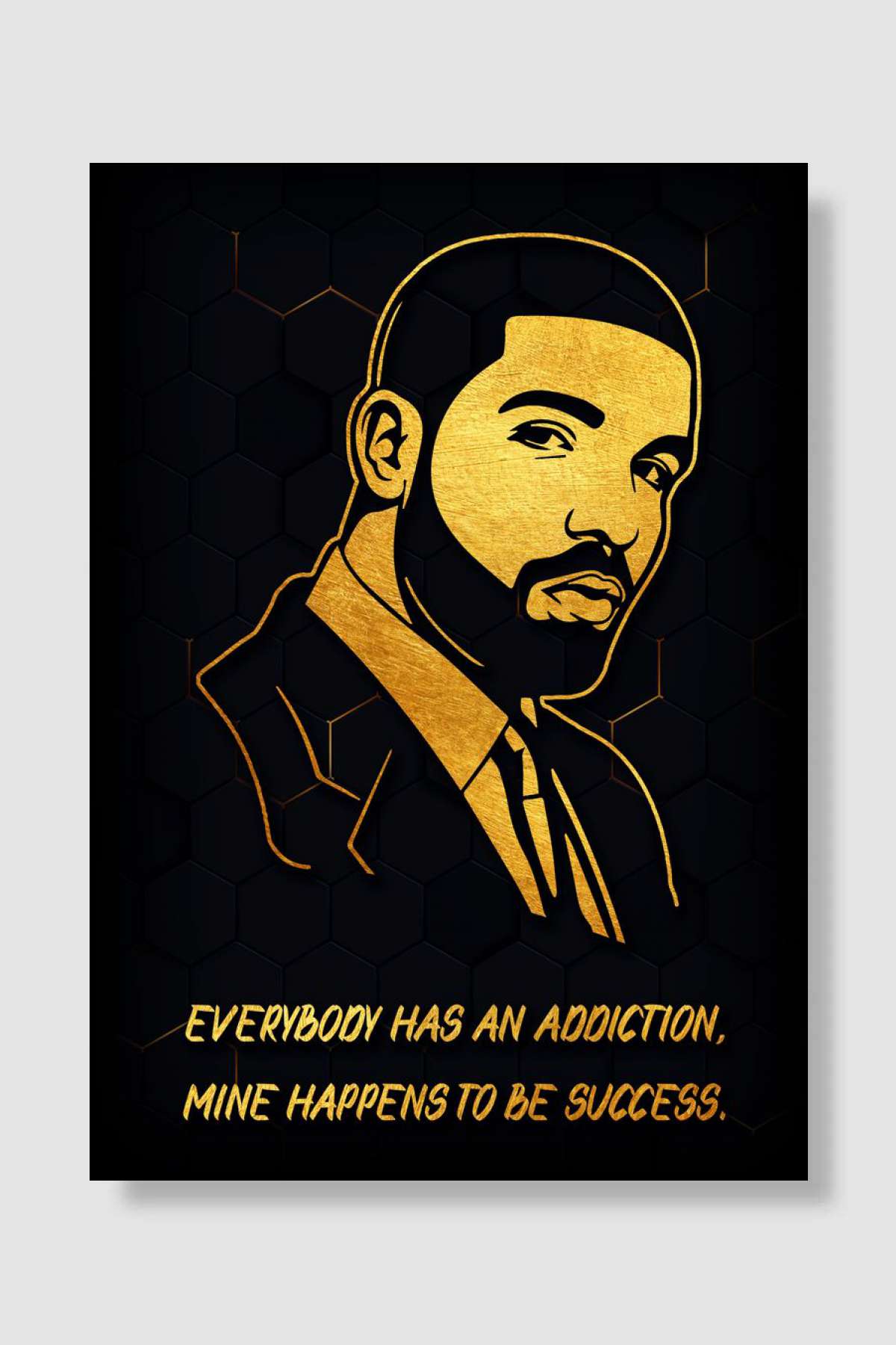 Drake Top Quote Müzik Poster Çerçevesiz Yüksek Kalite Müzik Afiş Duvar Poster