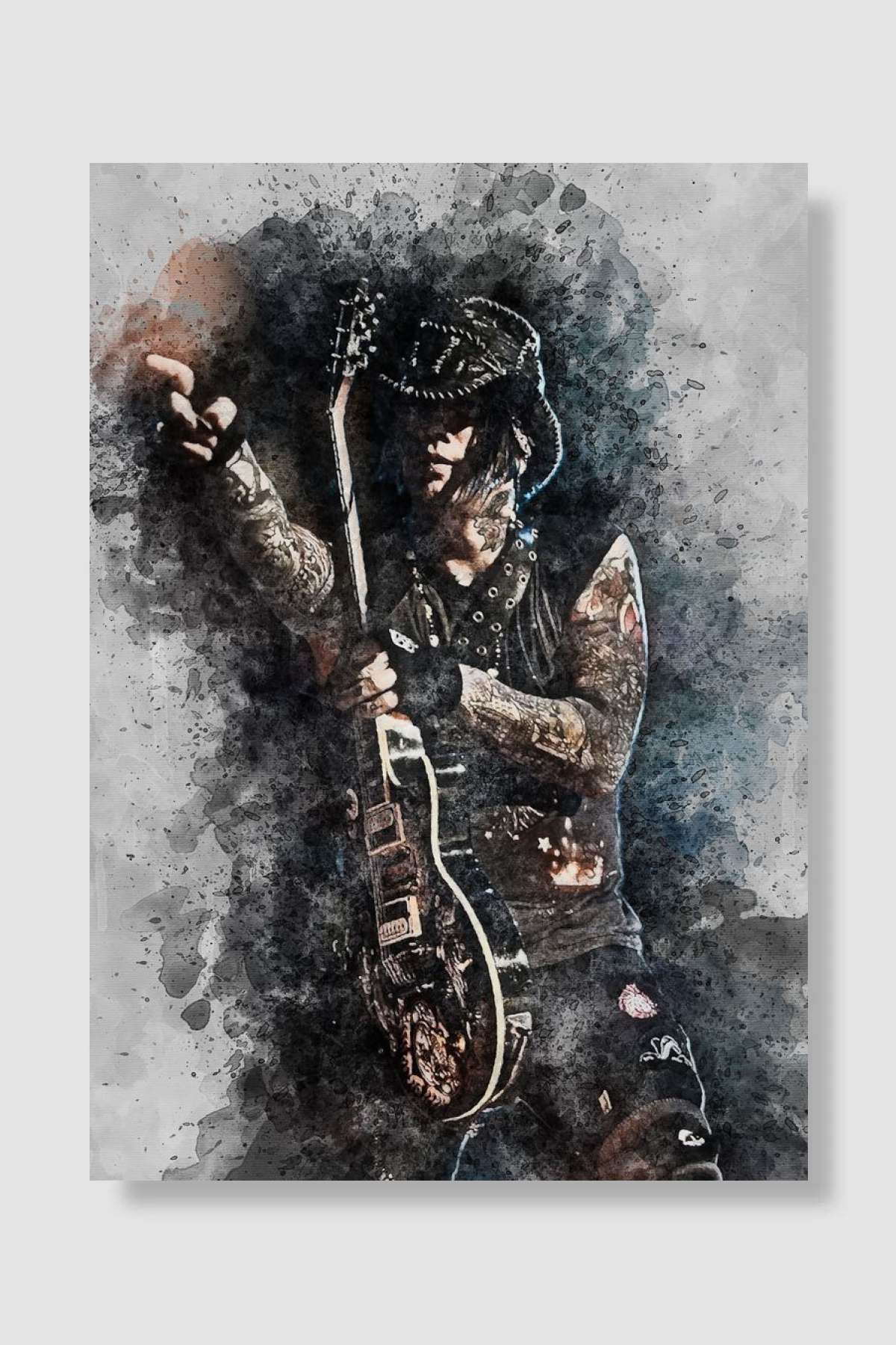 DJ Ashba Müzik Poster Çerçevesiz Yüksek Kalite Müzik Afiş Duvar Poster