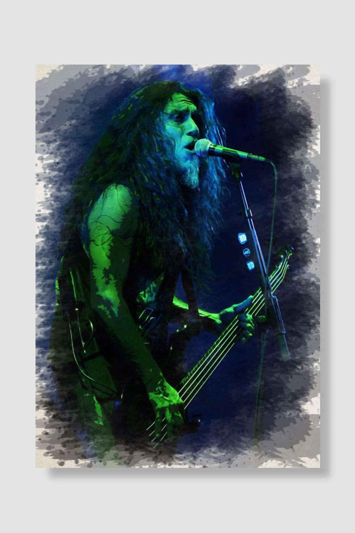 Tom Araya Müzik Poster Çerçevesiz Yüksek Kalite Müzik Afiş Duvar Poster