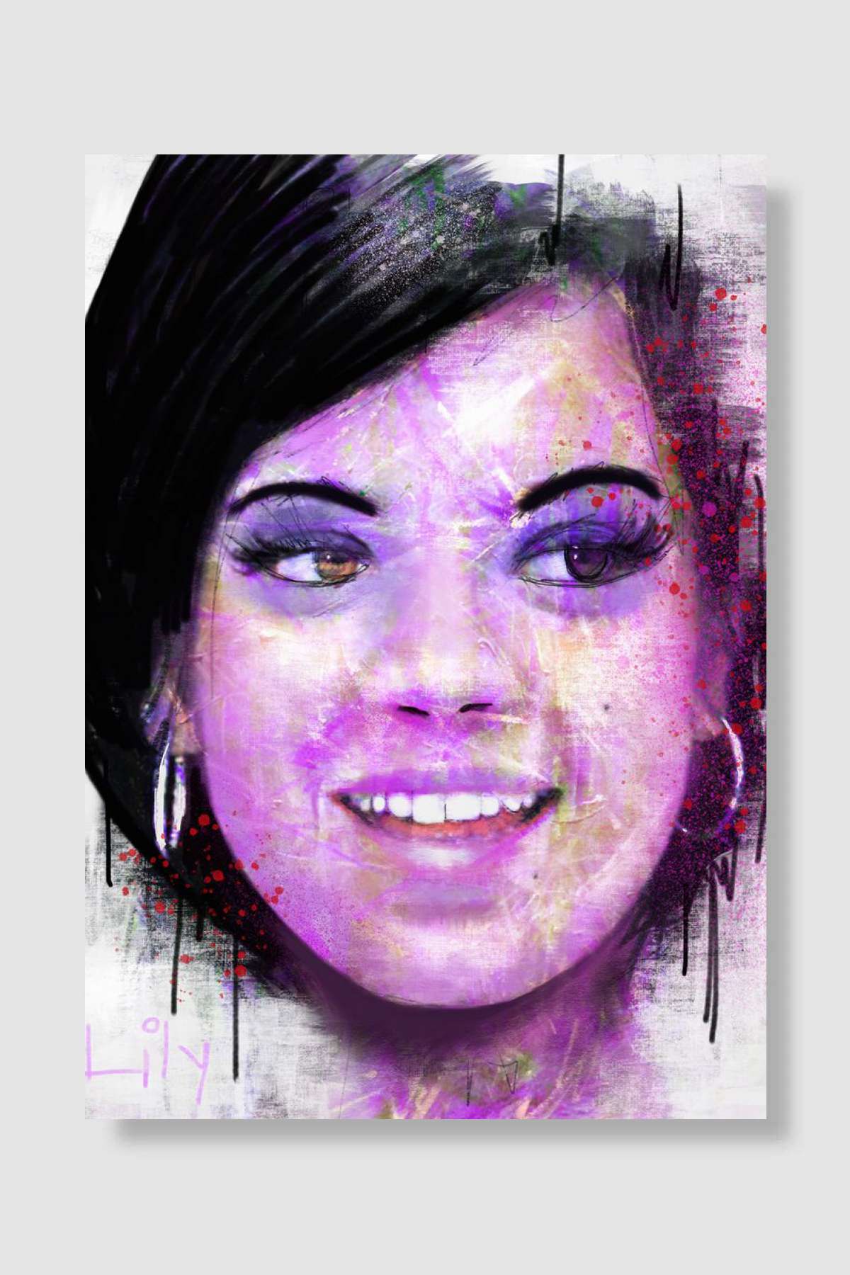 Sweet Lily Müzik Poster Çerçevesiz Yüksek Kalite Müzik Afiş Duvar Poster