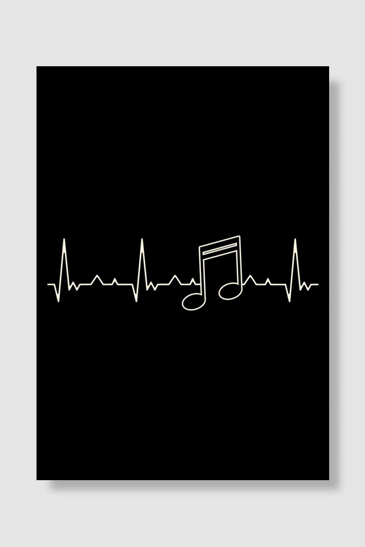 Music Note Müzik Poster Çerçevesiz Yüksek Kalite Müzik Afiş Duvar Poster - En İyi Fiyatlarla