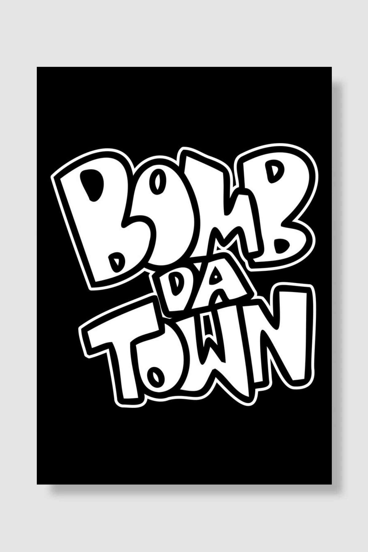 Rap Panda BnW 08 Müzik Poster Çerçevesiz Yüksek Kalite Müzik Afiş Duvar Poster