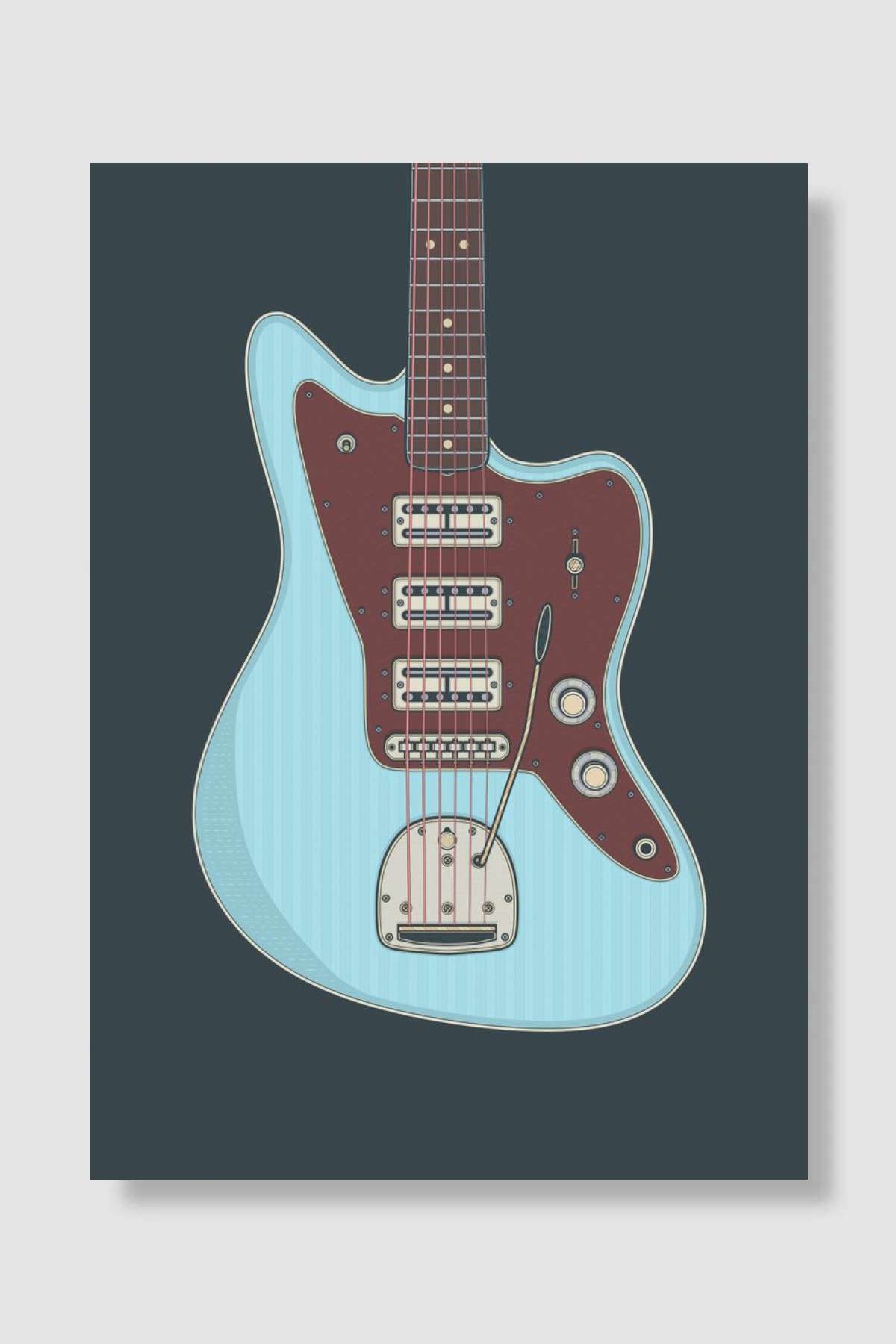 Triple JM Guitar Müzik Poster Çerçevesiz Yüksek Kalite Müzik Afiş Duvar Poster
