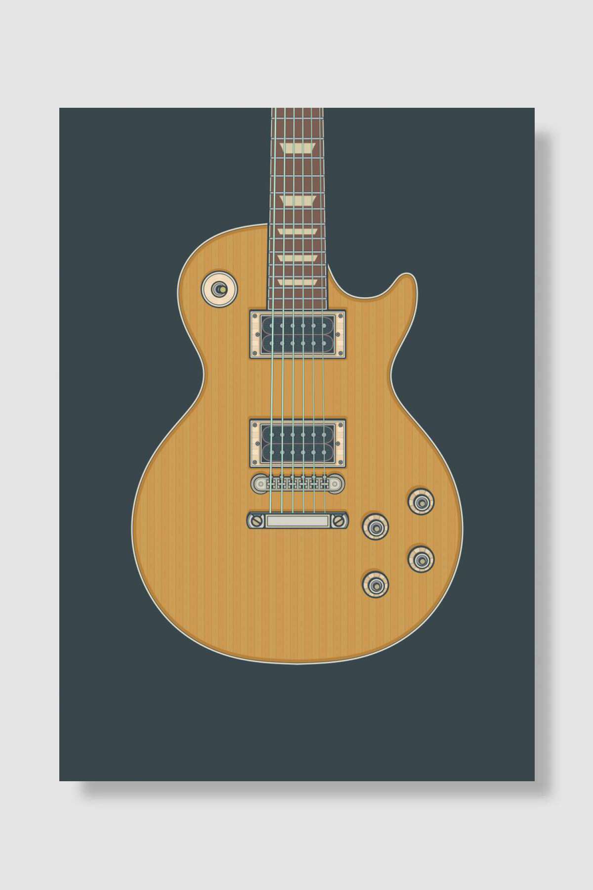 Victoria Signature Guitar Müzik Poster Çerçevesiz Yüksek Kalite Müzik Afiş Duvar Poster - En İyi Fiyatlarla