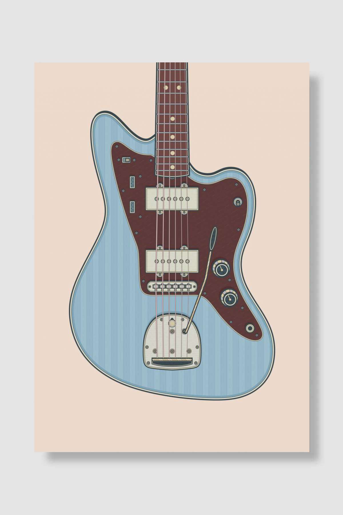 Ice Blue JMaster Guitar Müzik Poster Çerçevesiz Yüksek Kalite Müzik Afiş Duvar Poster