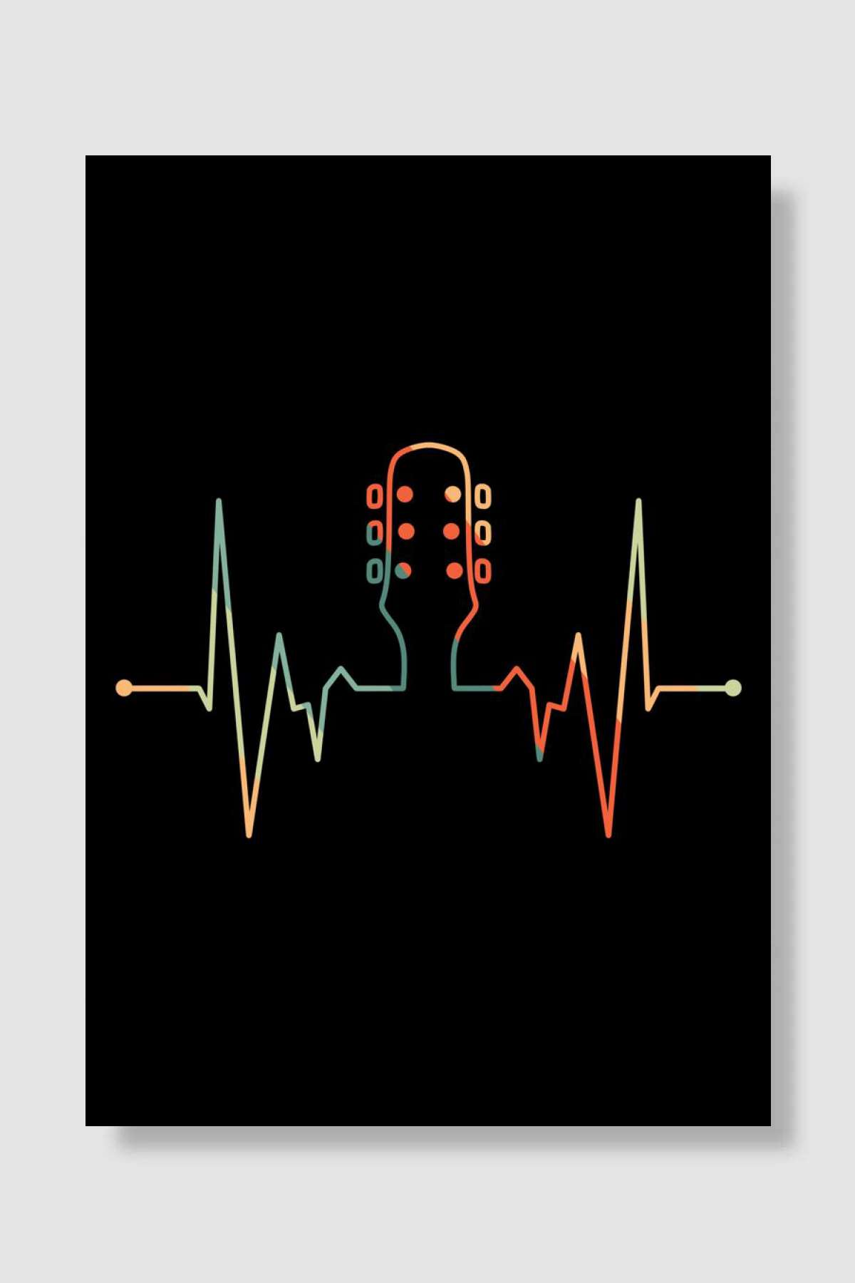 Guitar Music Instruments L Müzik Poster Çerçevesiz Yüksek Kalite Müzik Afiş Duvar Poster