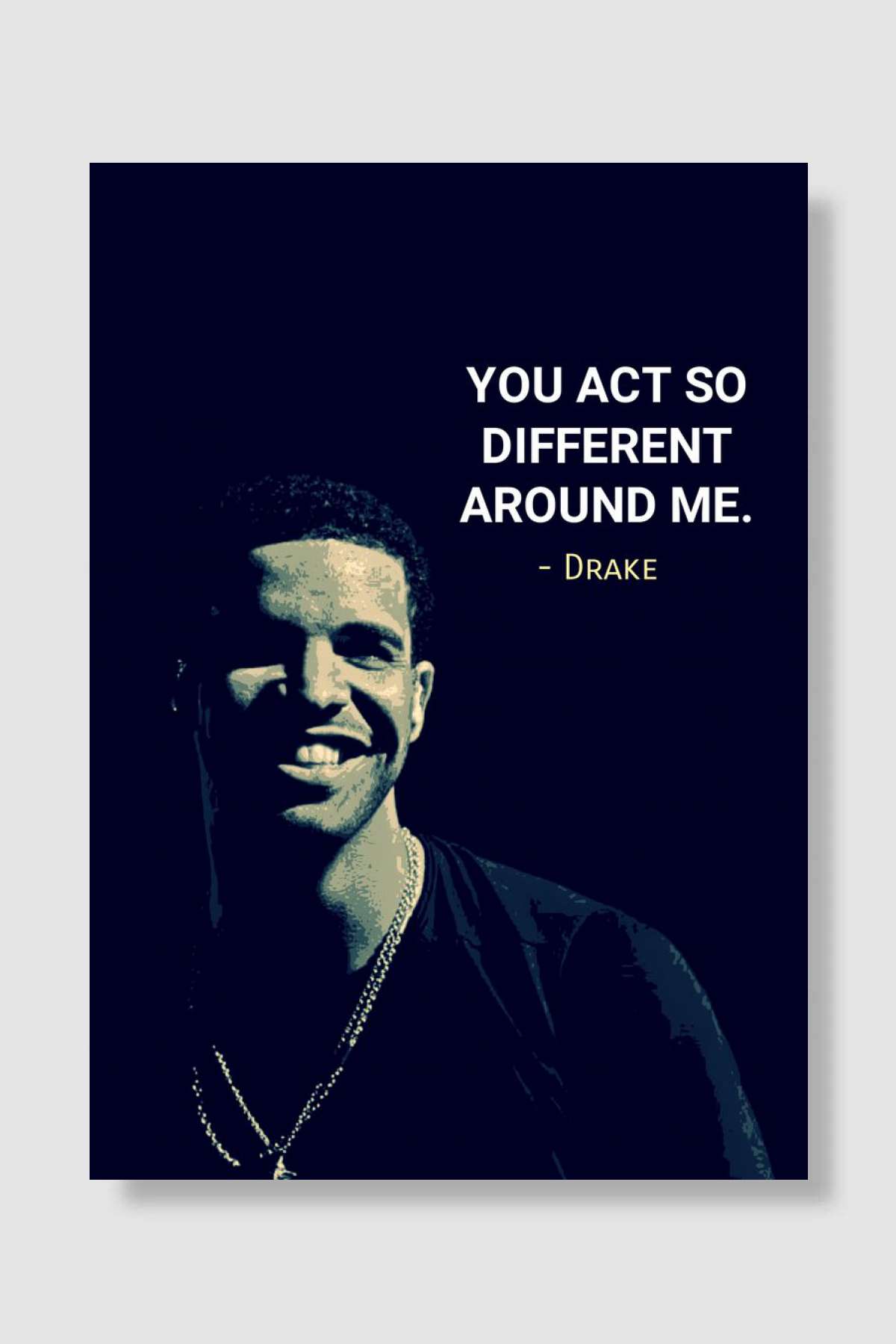 quote drake Müzik Poster Çerçevesiz Yüksek Kalite Müzik Afiş Duvar Poster - En İyi Fiyatlarla