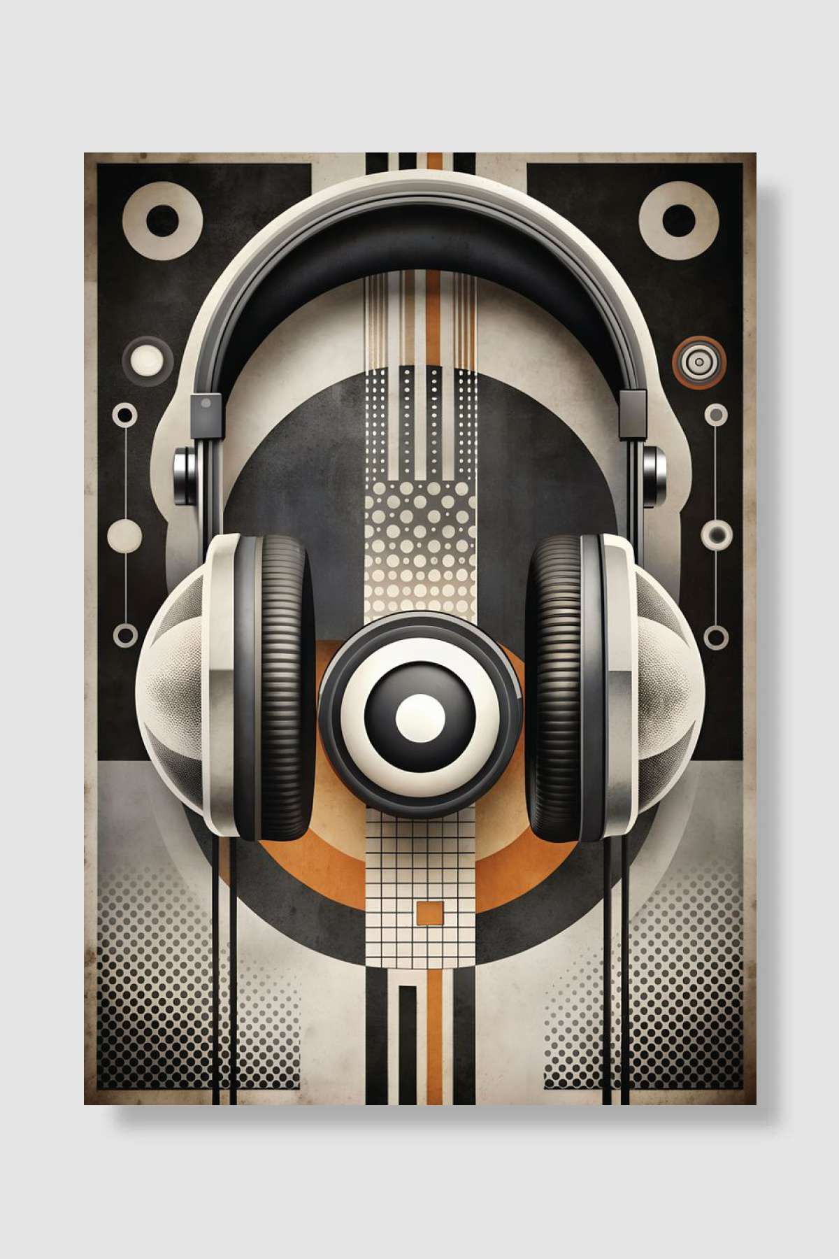 Retro Music Beats Müzik Poster Çerçevesiz Yüksek Kalite Müzik Afiş Duvar Poster