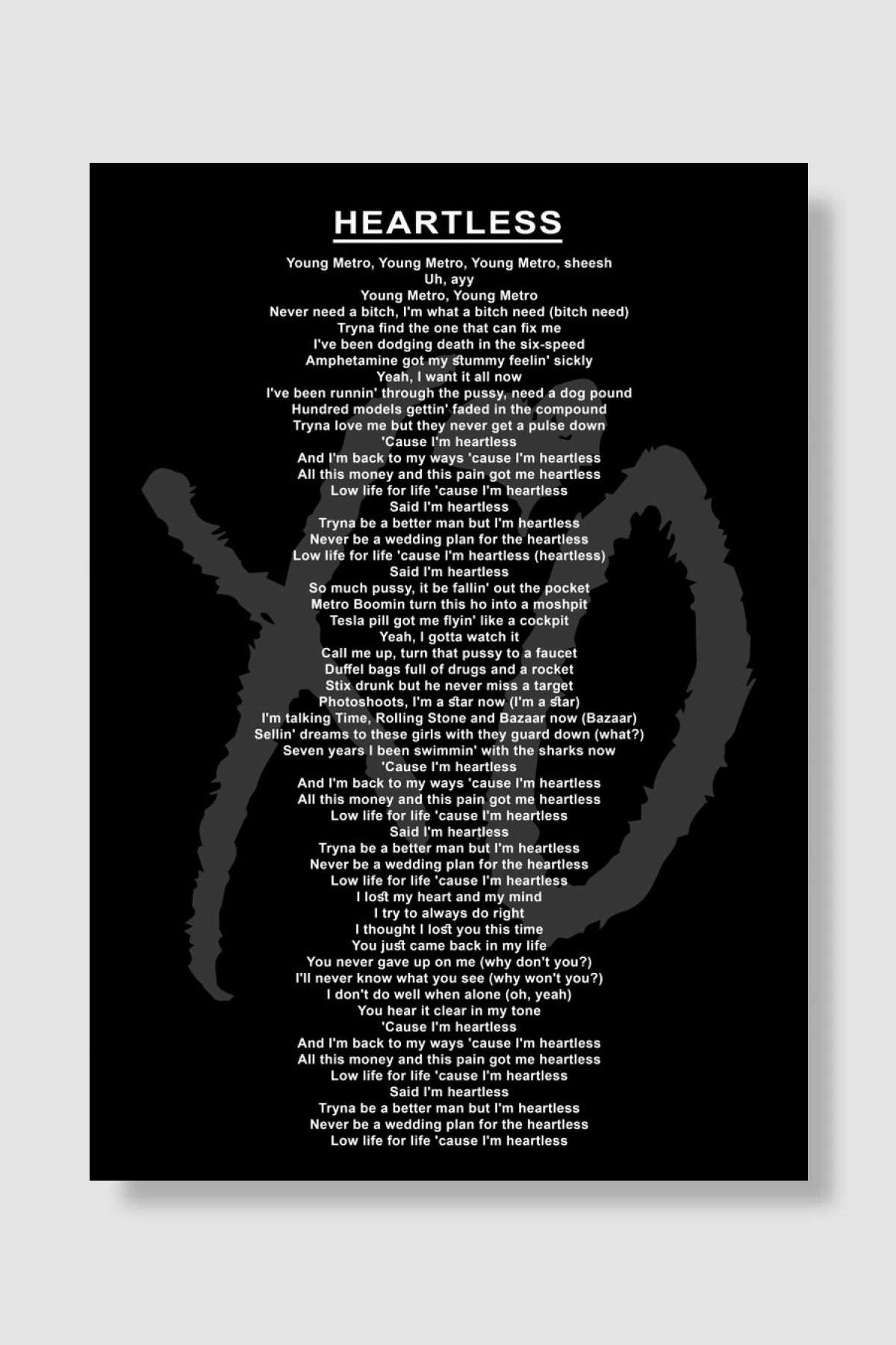 Lyric music diapers Müzik Poster Çerçevesiz Yüksek Kalite Müzik Afiş Duvar Poster