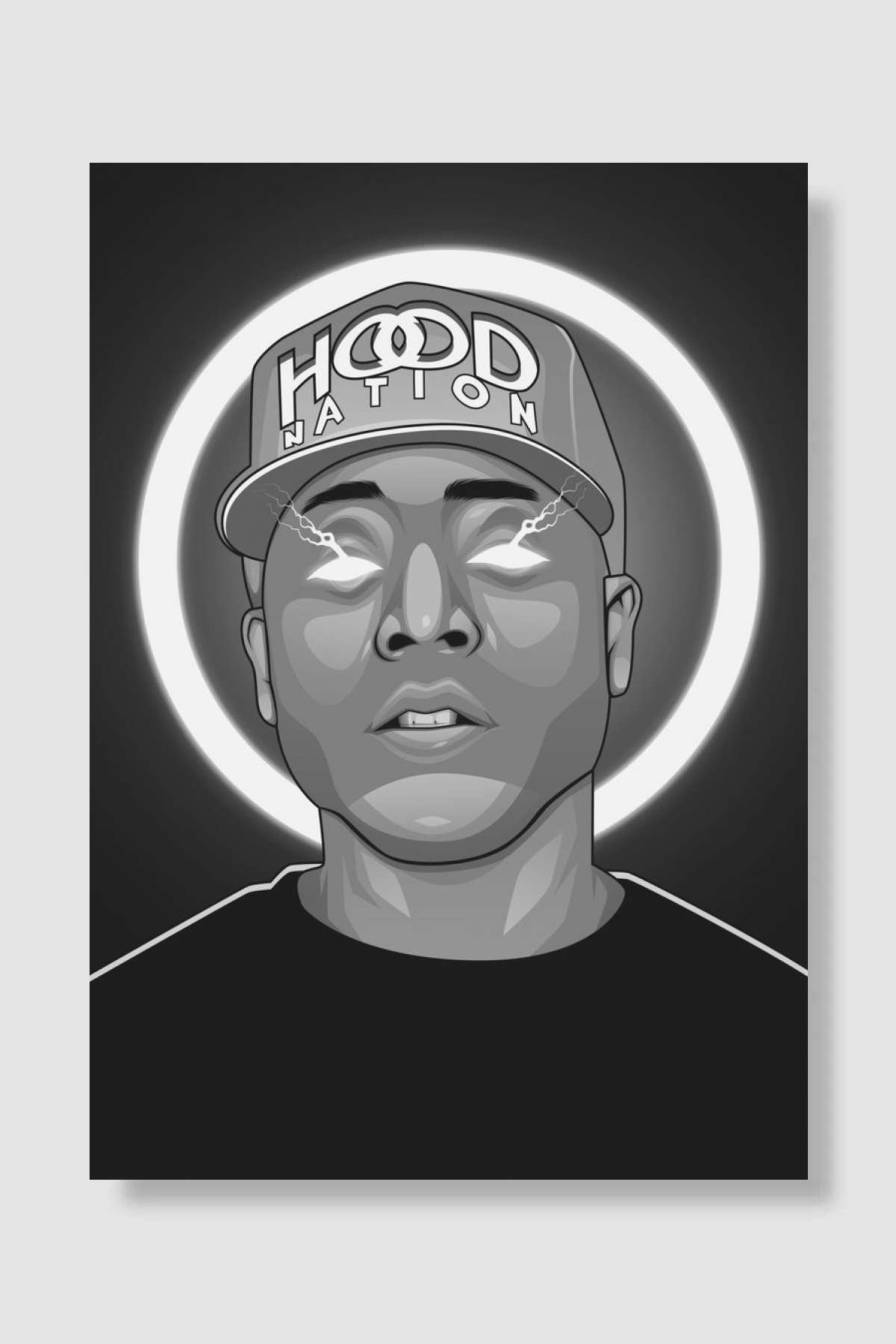 Ace Hood Bnw Müzik Poster Çerçevesiz Yüksek Kalite Müzik Afiş Duvar Poster