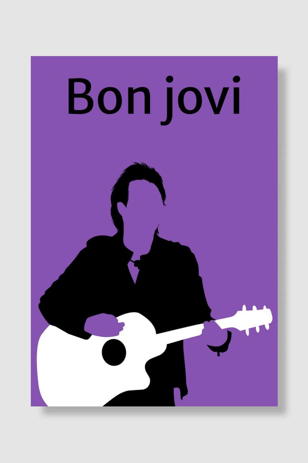 bon jovi the minimalist Müzik Poster Çerçevesiz Yüksek Kalite Müzik Afiş Duvar Poster