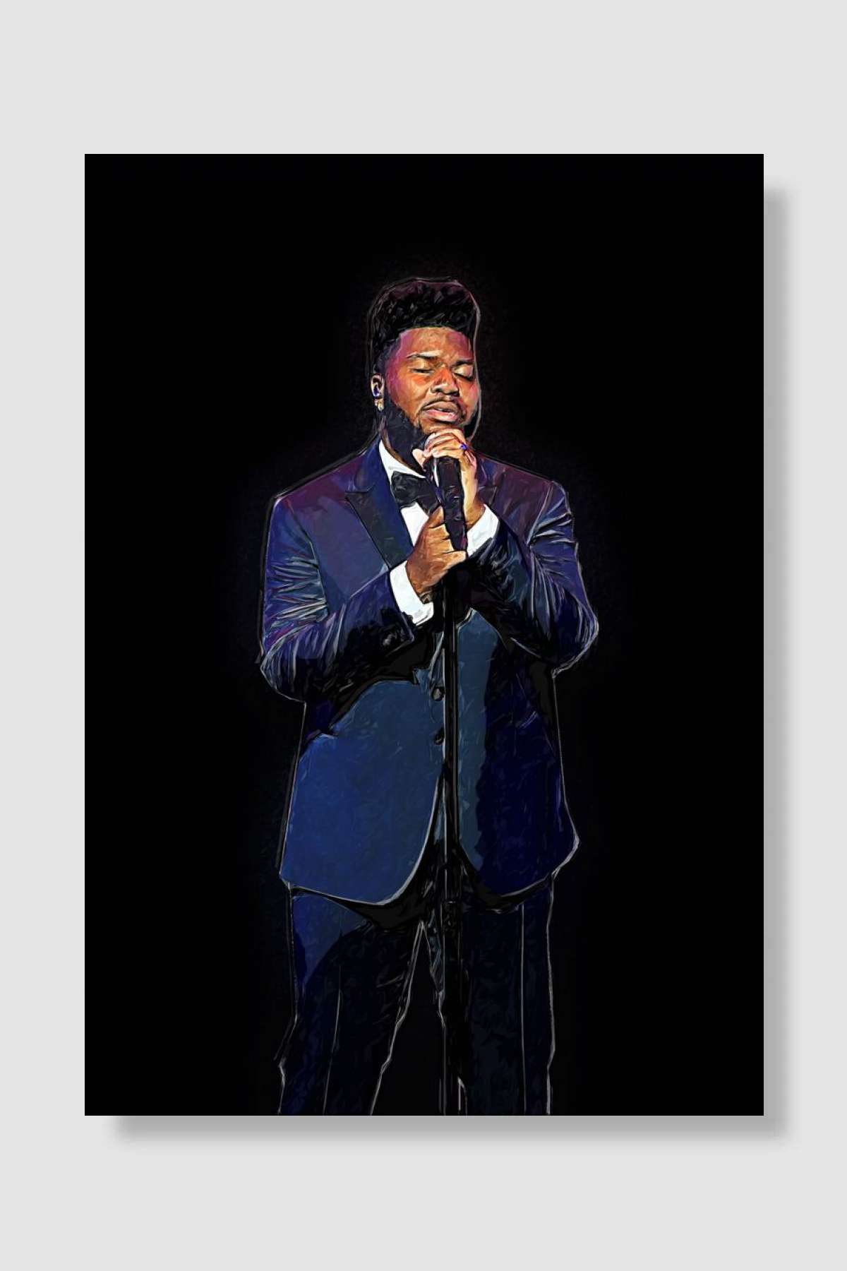 KHALID Müzik Poster Çerçevesiz Yüksek Kalite Müzik Afiş Duvar Poster