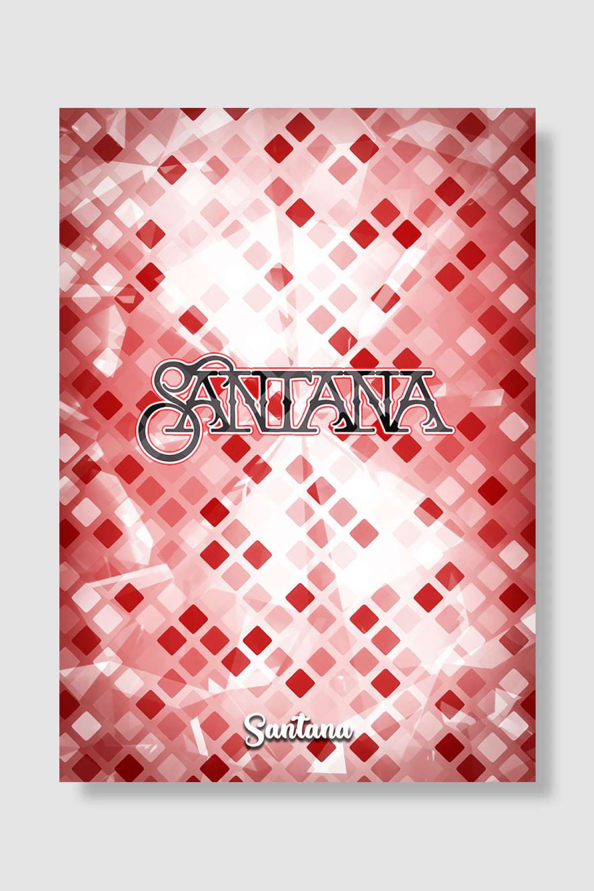 Santana Müzik Poster Çerçevesiz Yüksek Kalite Müzik Afiş Duvar Poster