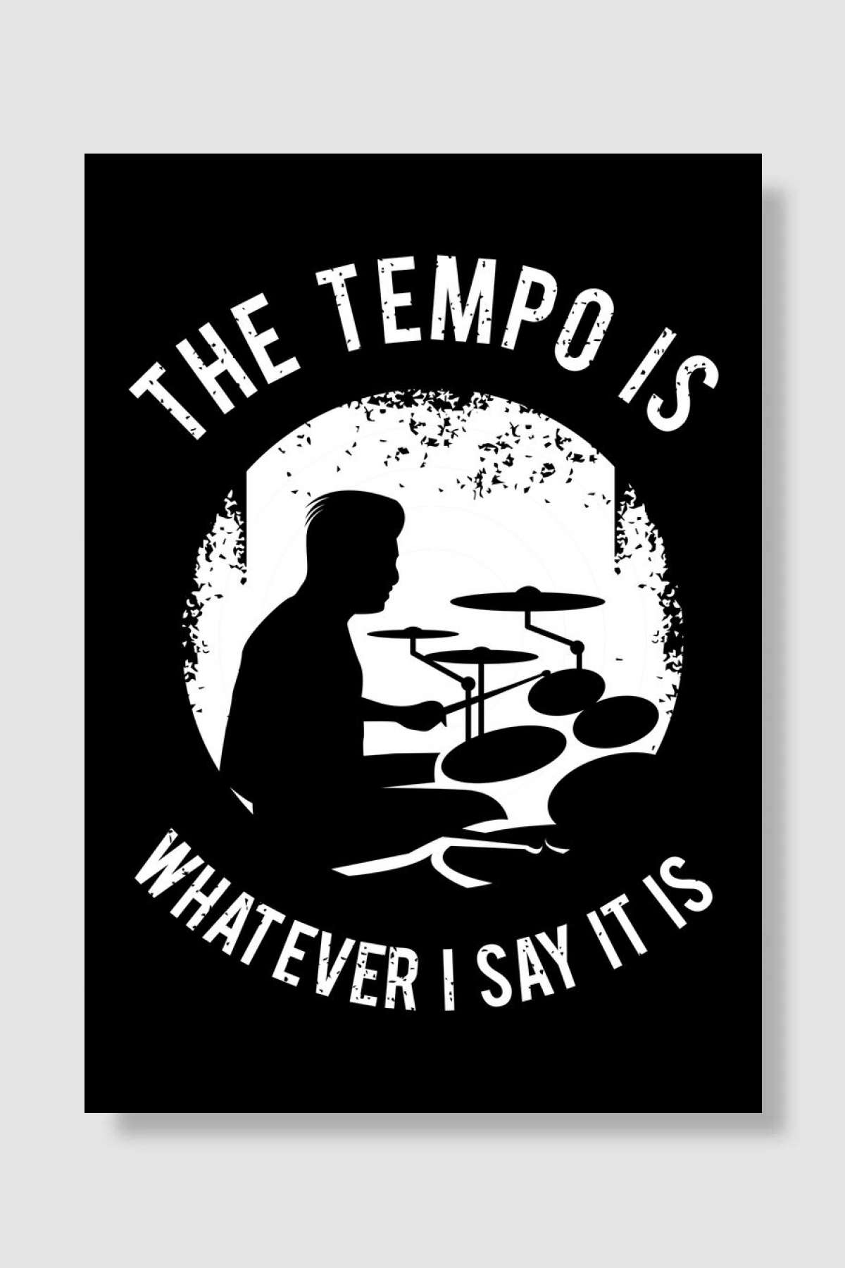 Drummer Gift Percussion Müzik Poster Çerçevesiz Yüksek Kalite Müzik Afiş Duvar Poster