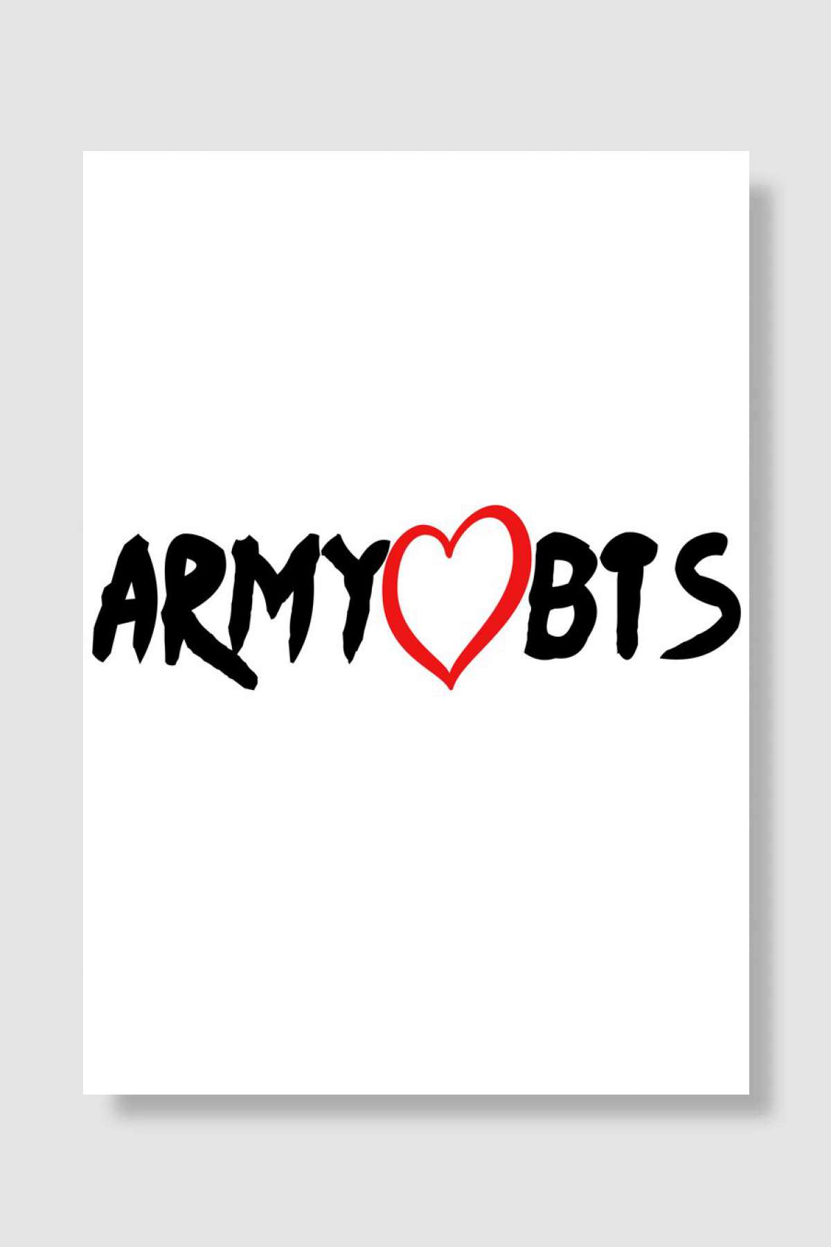 BTS ARMY Müzik Poster Çerçevesiz Yüksek Kalite Müzik Afiş Duvar Poster