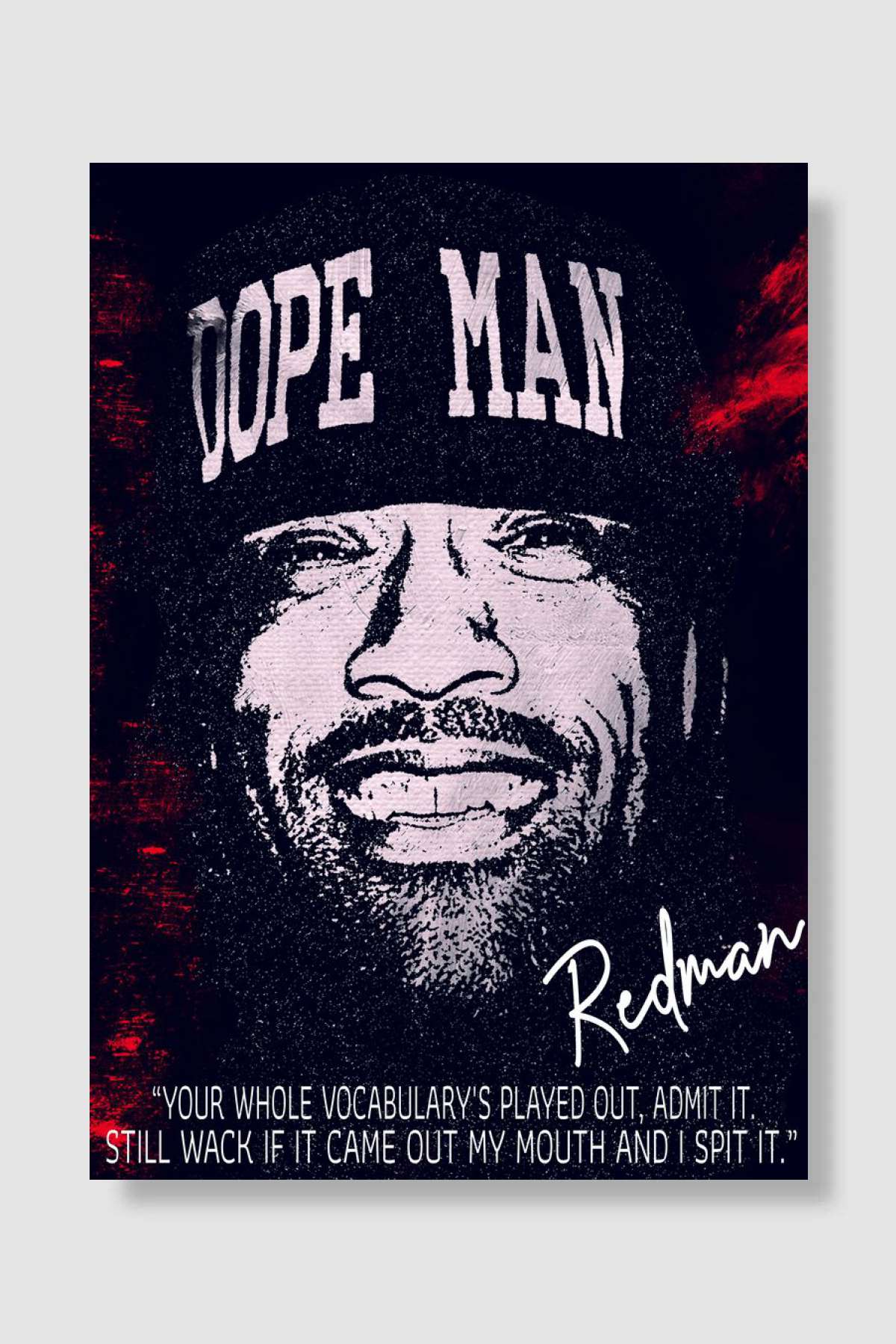 Redman Müzik Poster Çerçevesiz Yüksek Kalite Müzik Afiş Duvar Poster