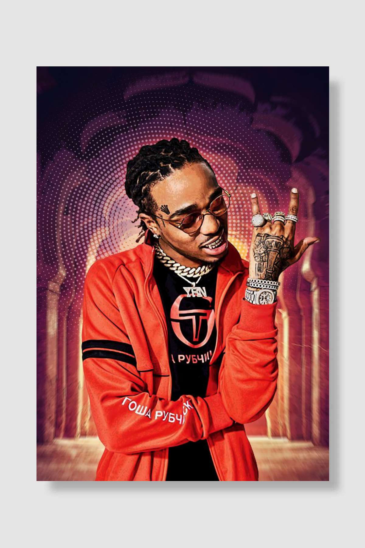 Quavo Müzik Poster Çerçevesiz Yüksek Kalite Müzik Afiş Duvar Poster